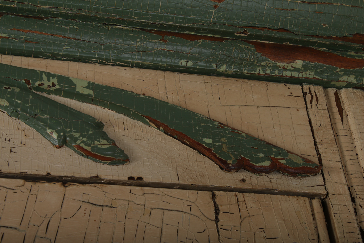 Antique Victorian Painted Hutch