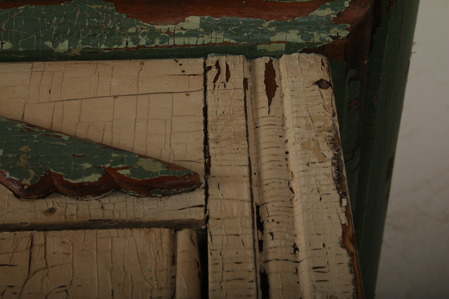 Antique Victorian Painted Hutch