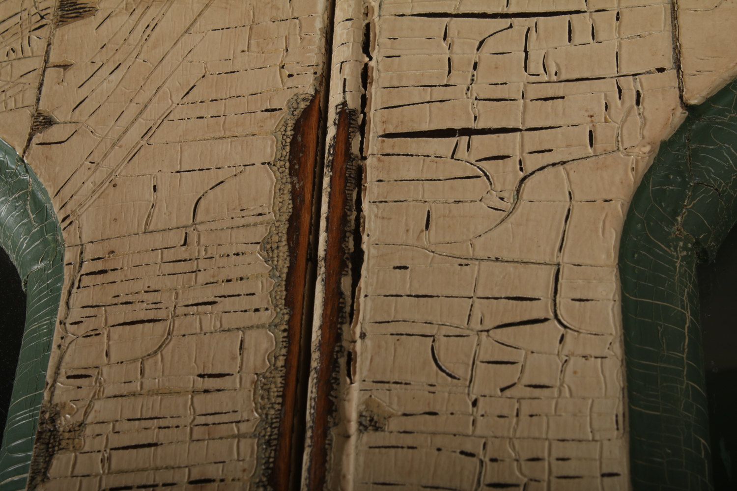 Antique Victorian Painted Hutch