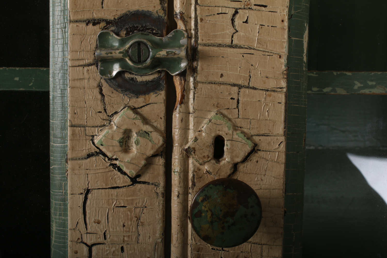 Antique Victorian Painted Hutch