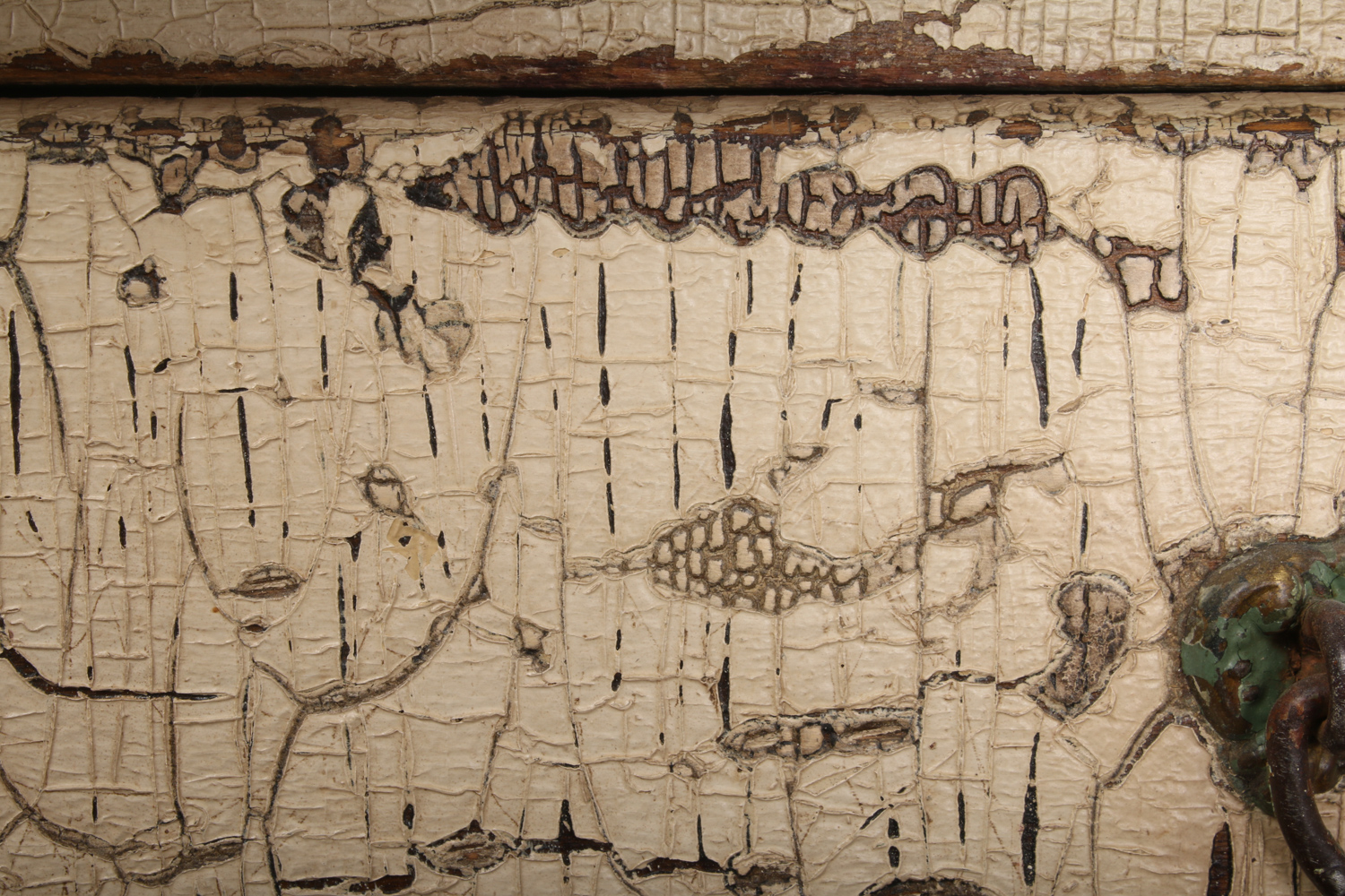 Antique Victorian Painted Hutch