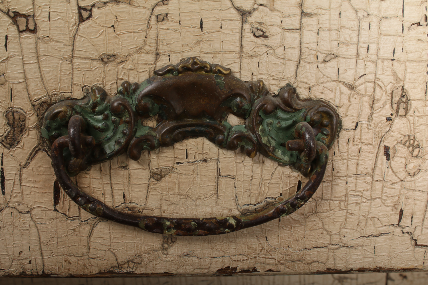 Antique Victorian Painted Hutch