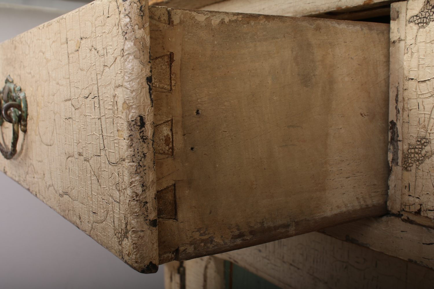 Antique Victorian Painted Hutch