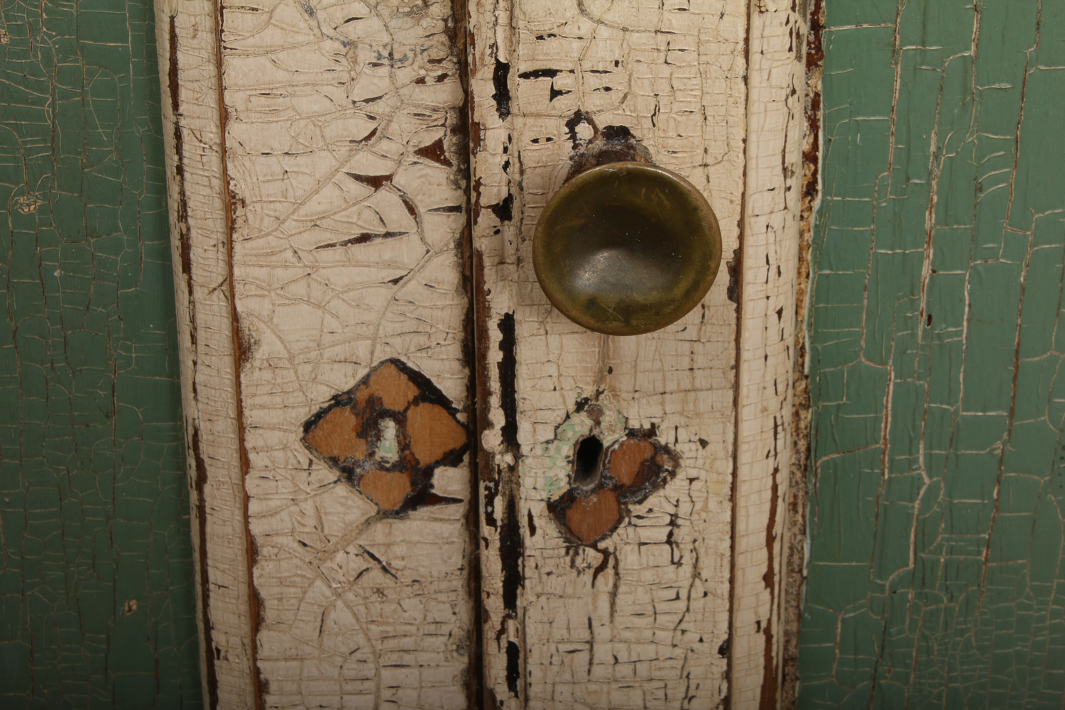 Antique Victorian Painted Hutch