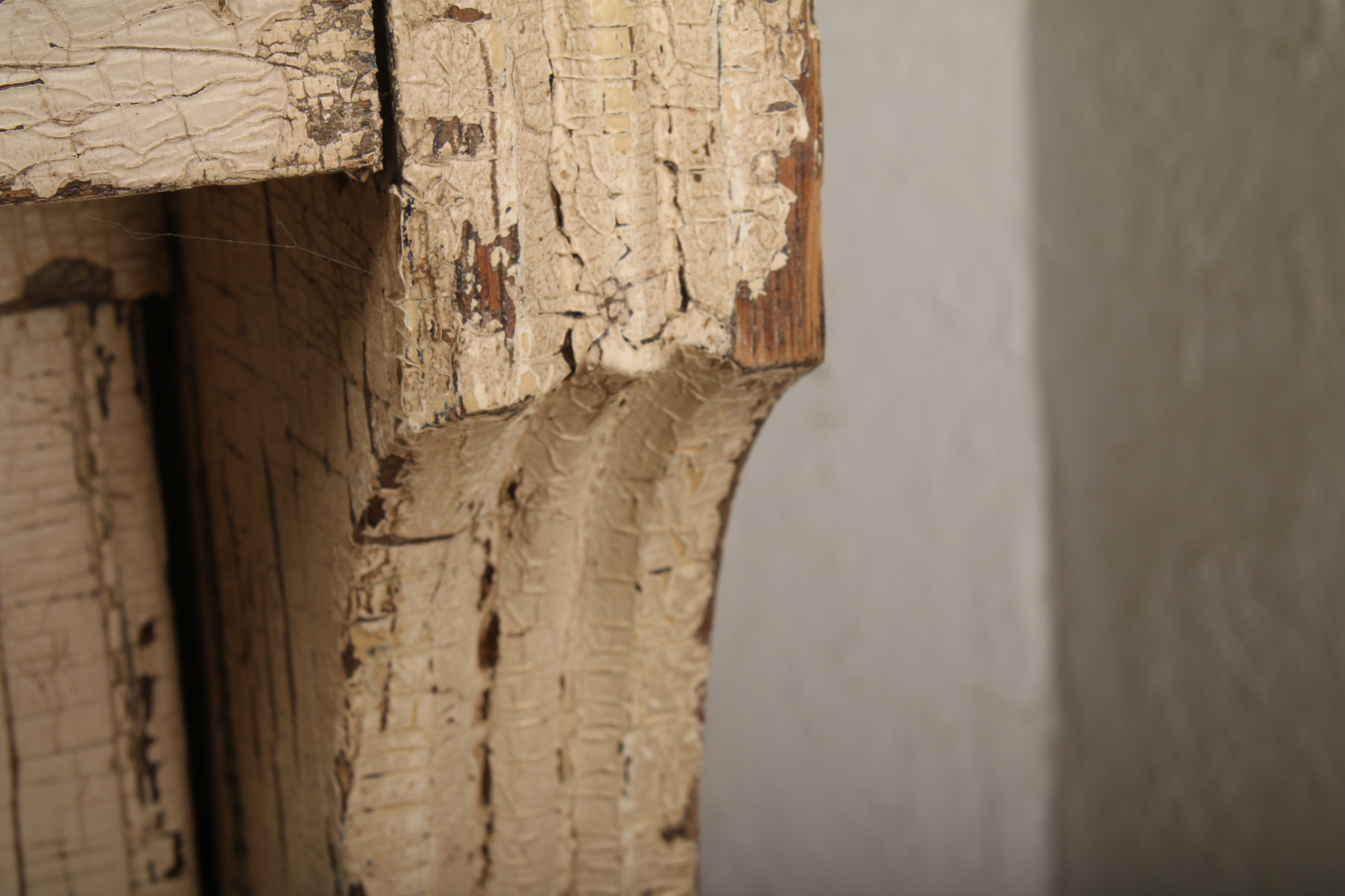 Antique Victorian Painted Hutch