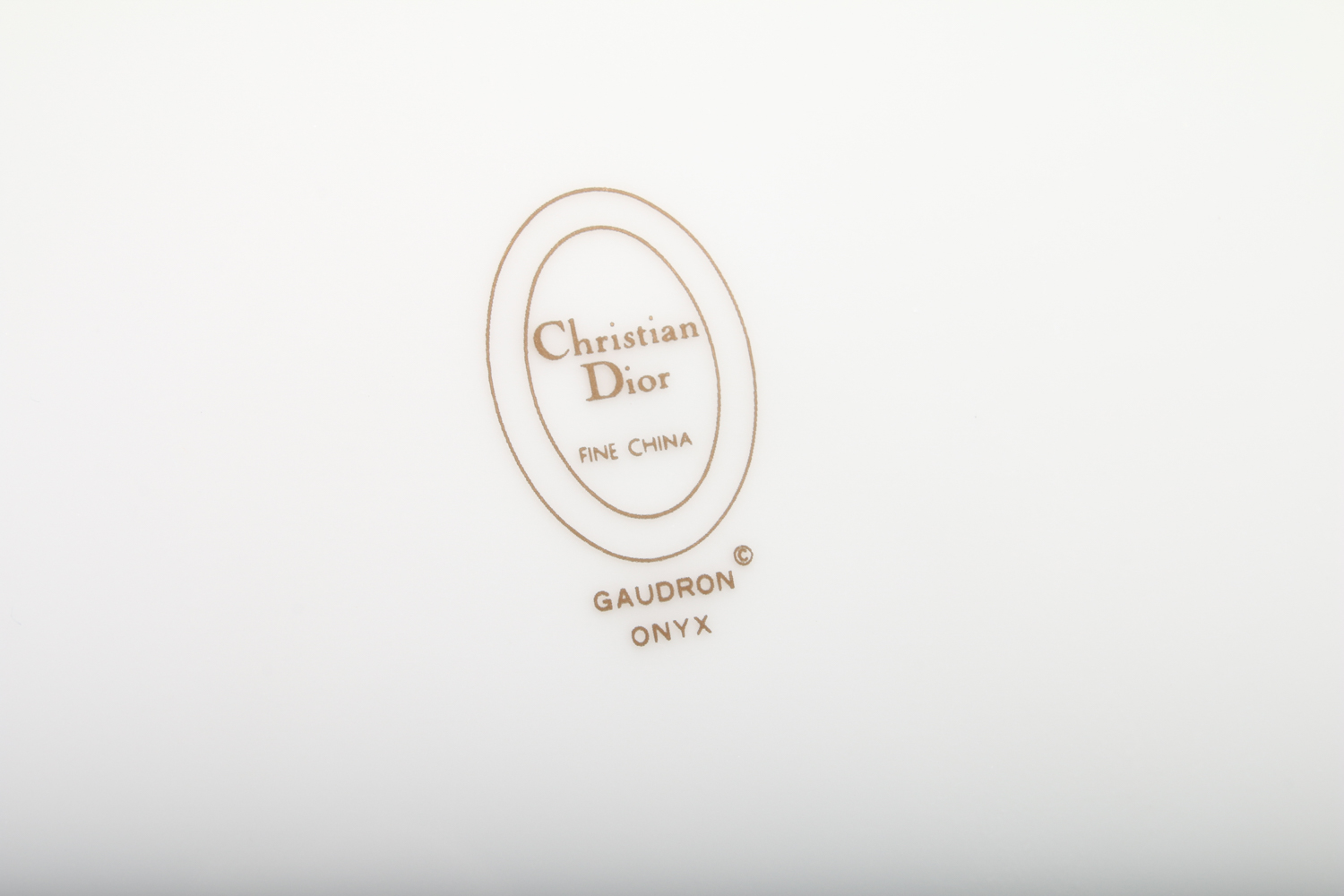 Set of Christian Dior "Guadron Onyx" Fine China