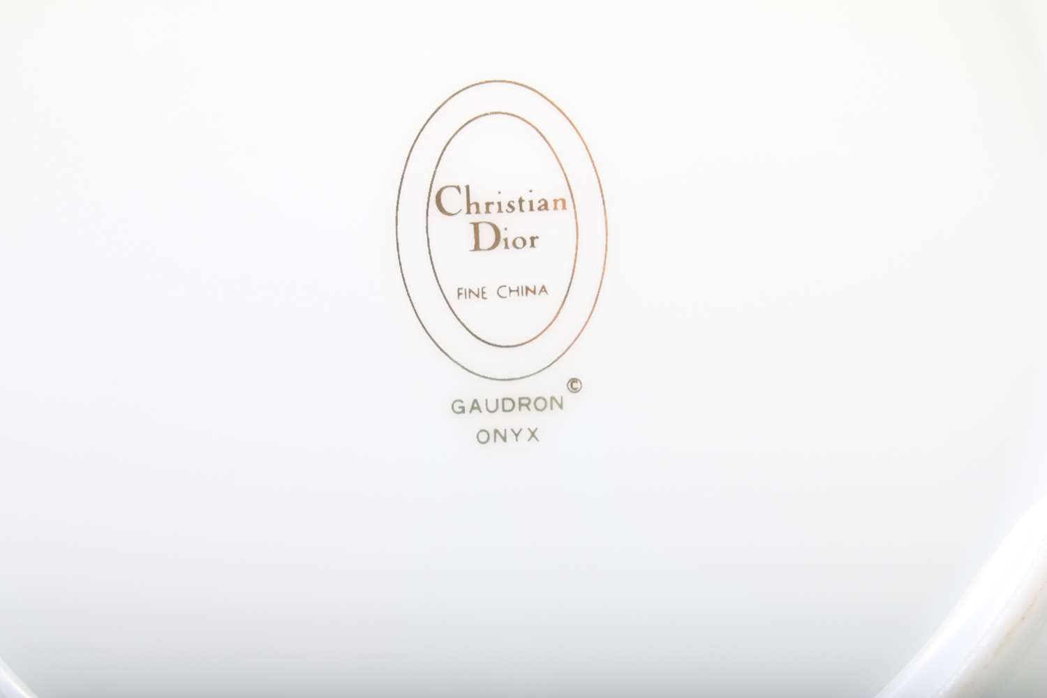 Set of Christian Dior "Guadron Onyx" Fine China