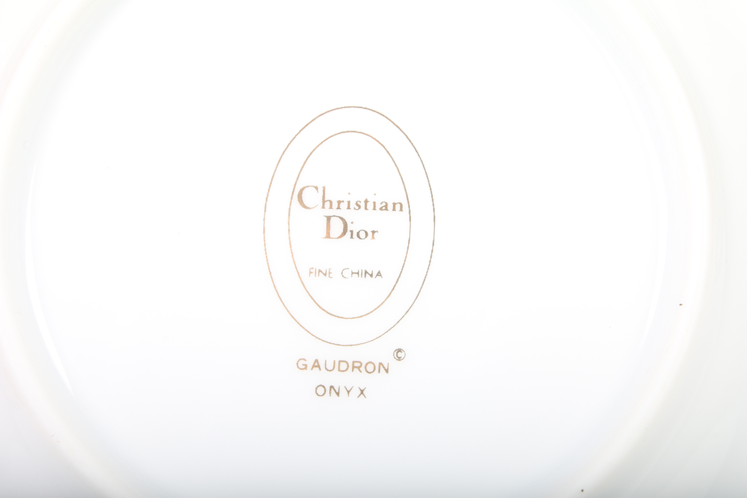 Set of Christian Dior "Guadron Onyx" Fine China