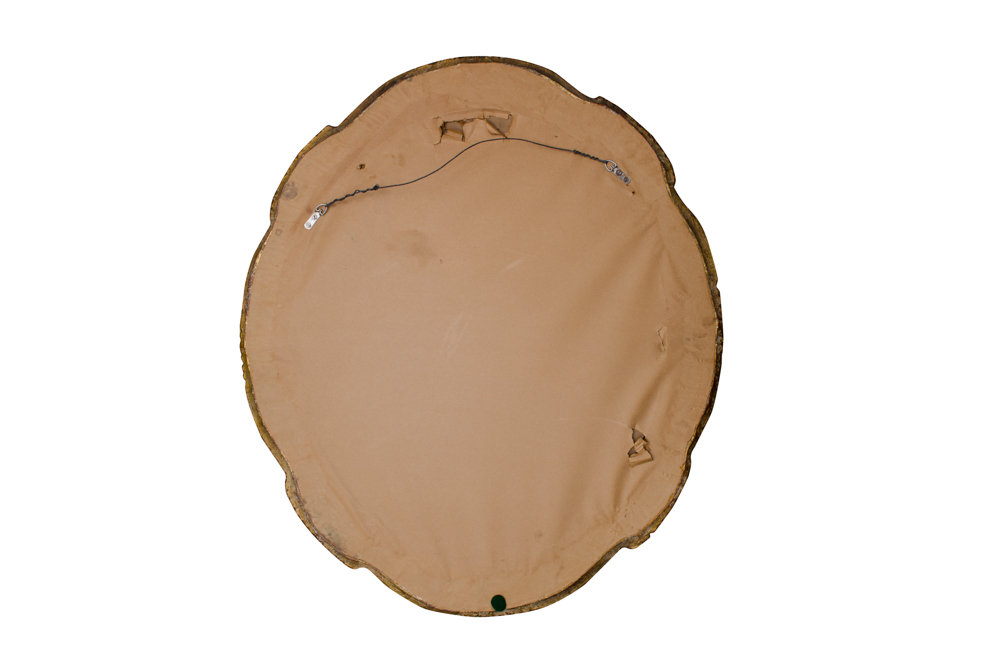 Vintage Art Nouveau Style Gold Tone Oval Mirror