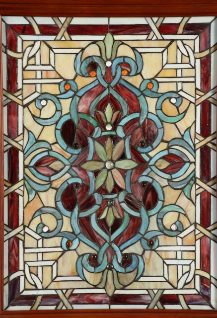 Framed Stained Glass Window