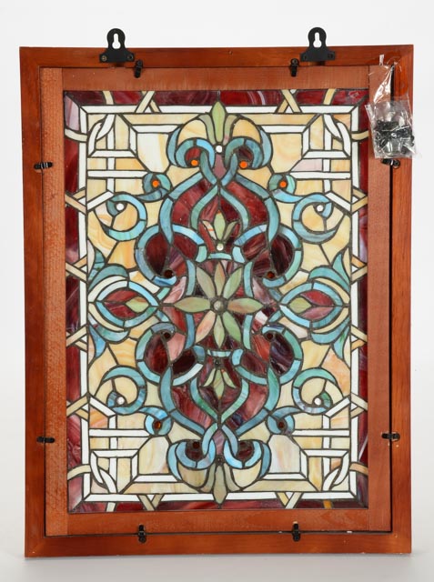 Framed Stained Glass Window