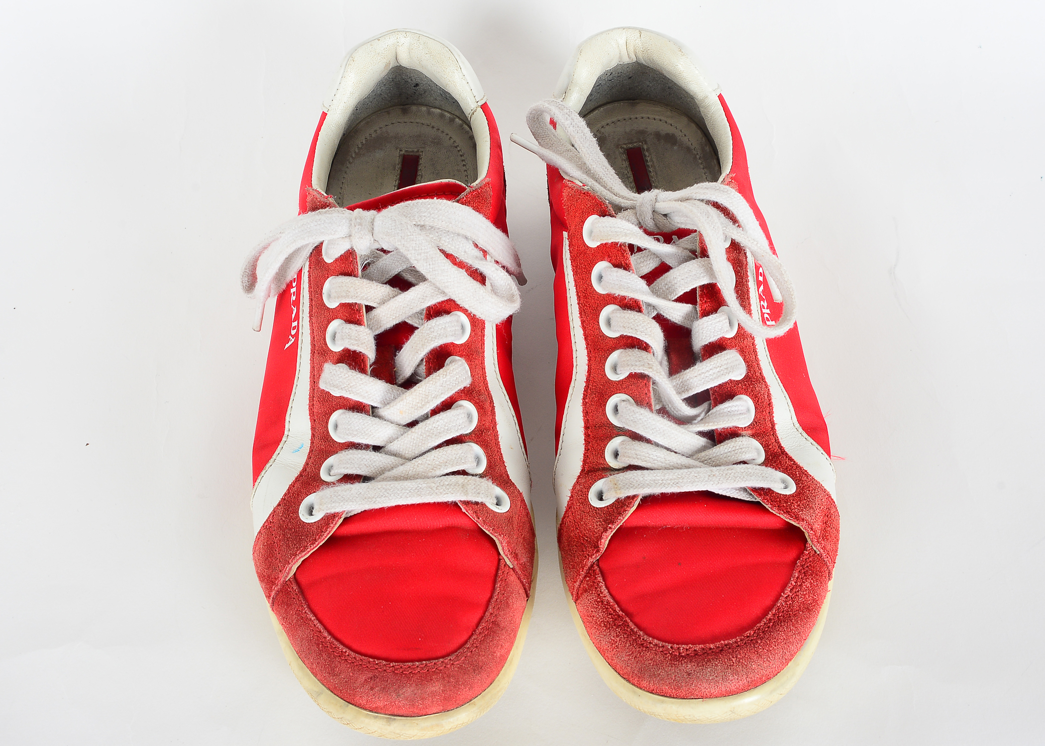 Red Prada Tennis Shoes