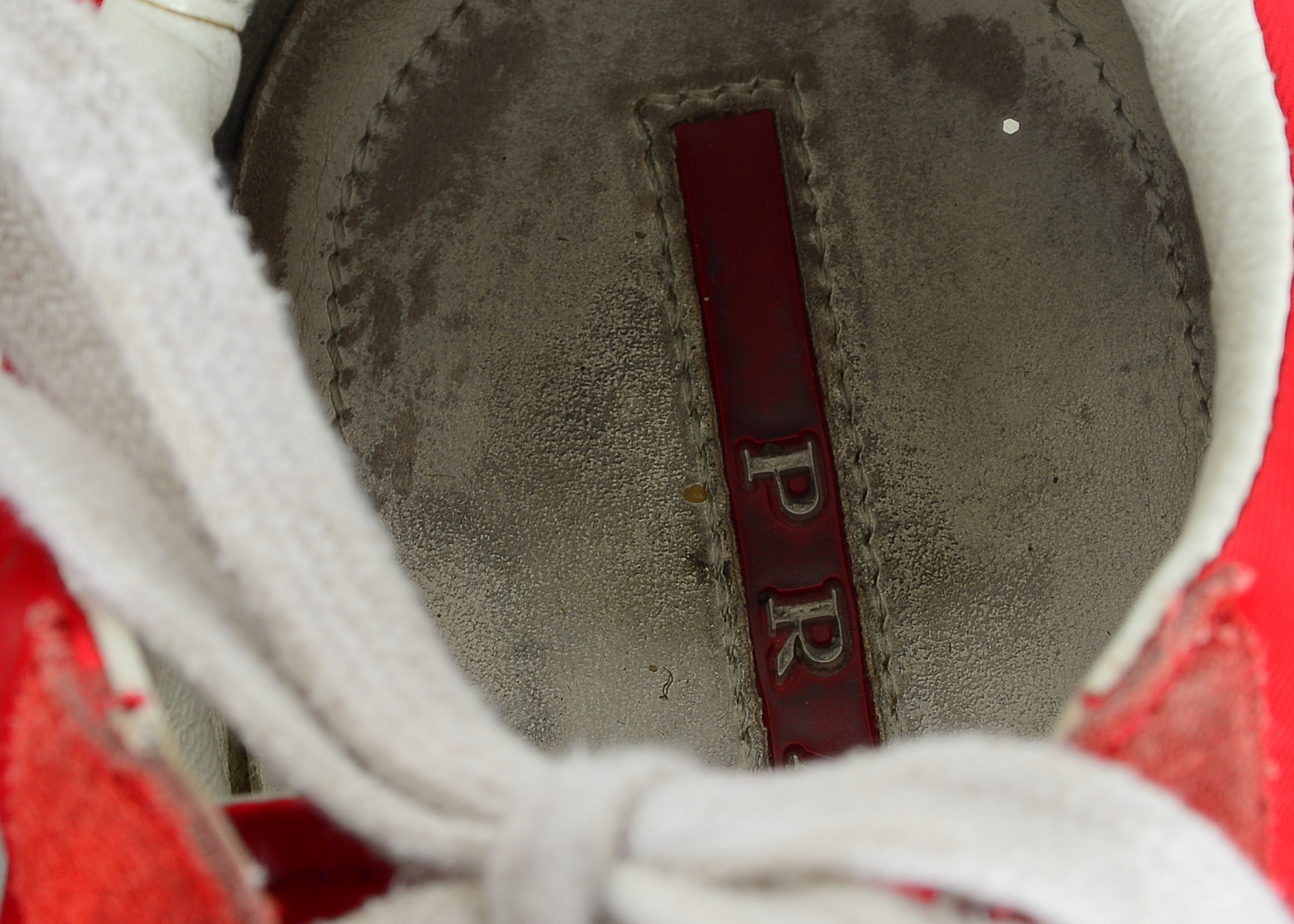 Red Prada Tennis Shoes