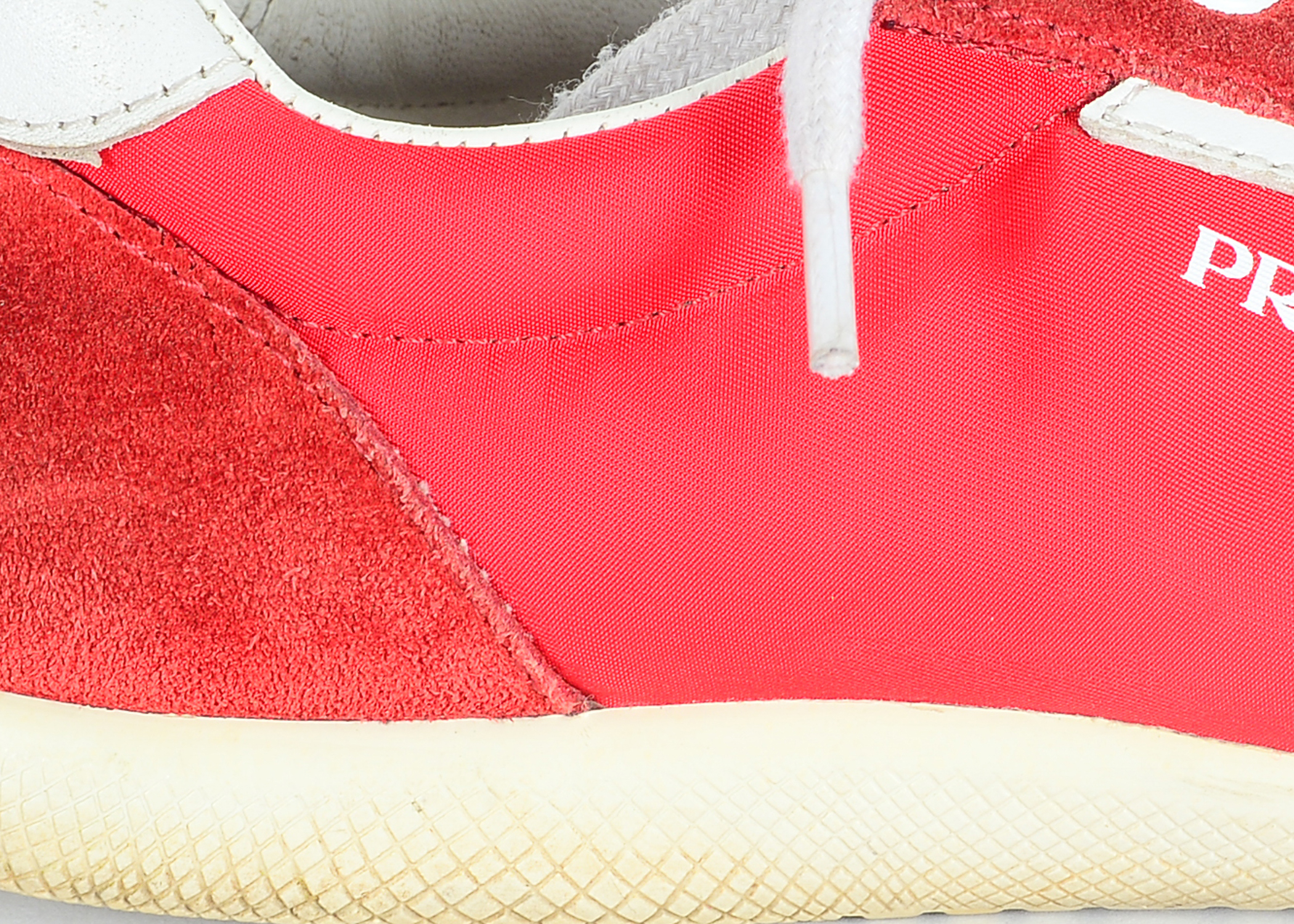 Red Prada Tennis Shoes