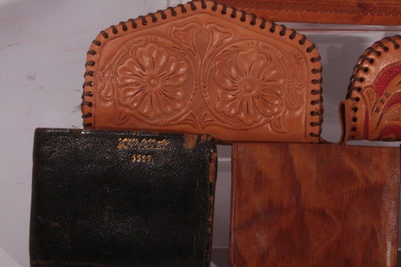 Collection of Mexican Leather Wallets and Accessories