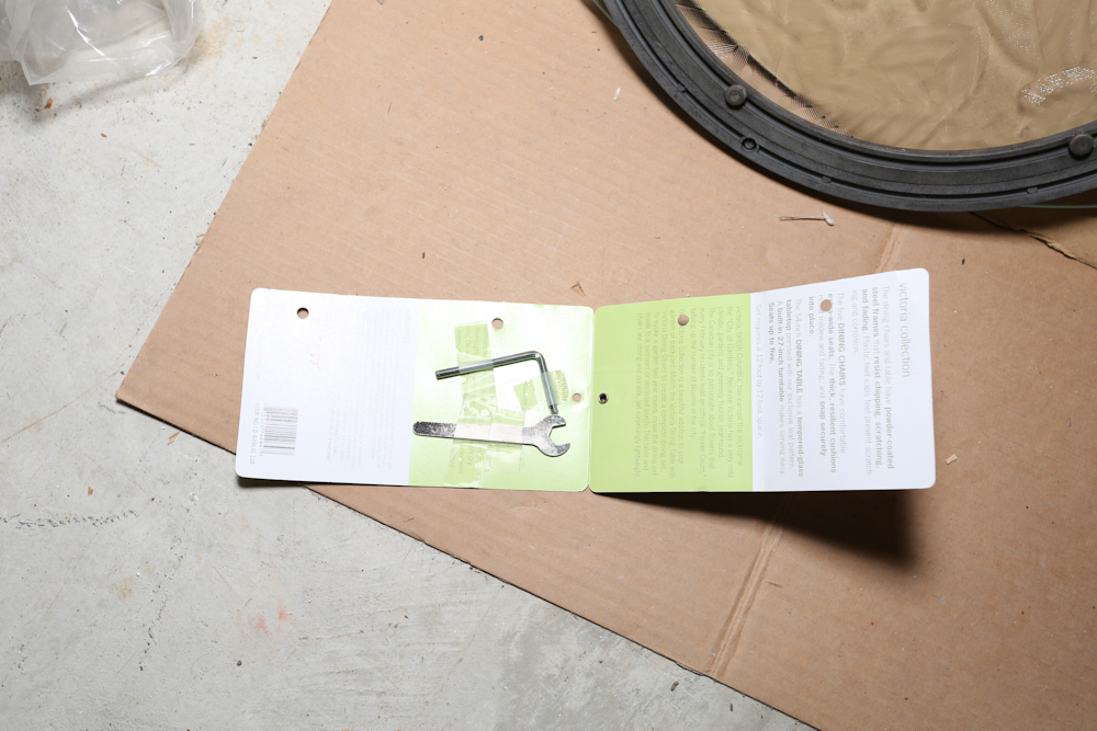 Unassembled Martha Stewart "Victoria" Collection Patio Furniture