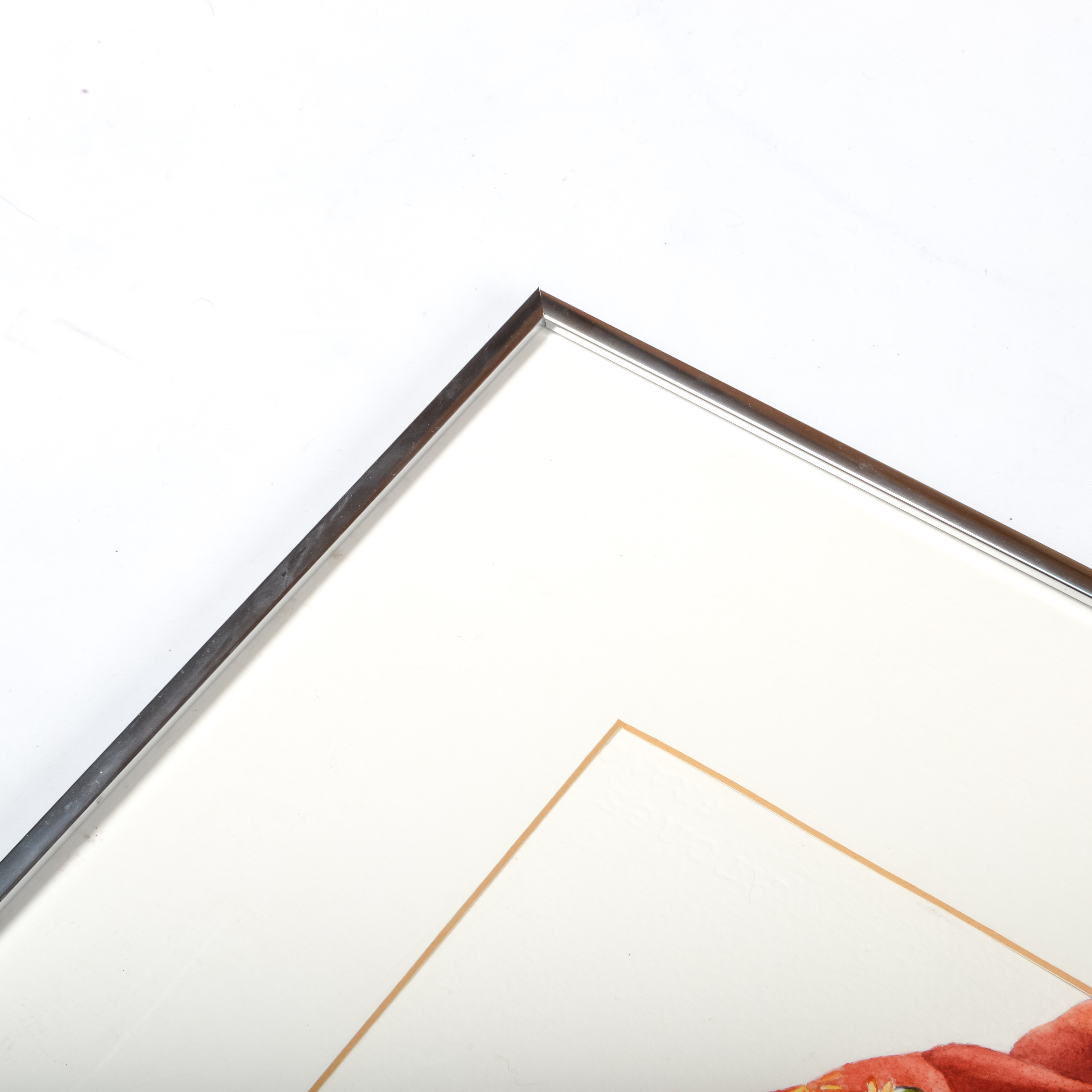 Framed Original Watercolor After Gustav Klimt Collected Works