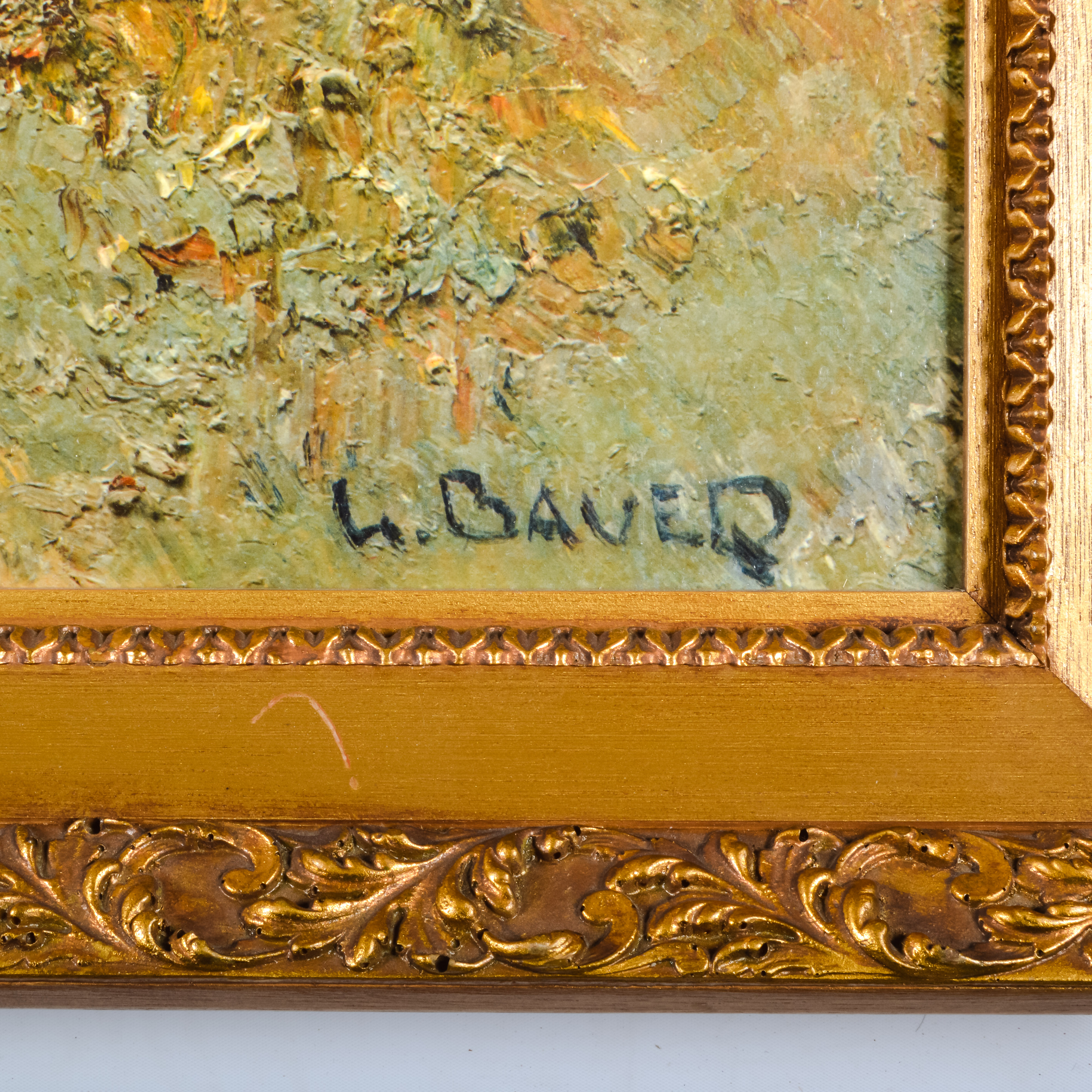 "Summer Day on the Lake" Original Oil on Board by Willi Bauer