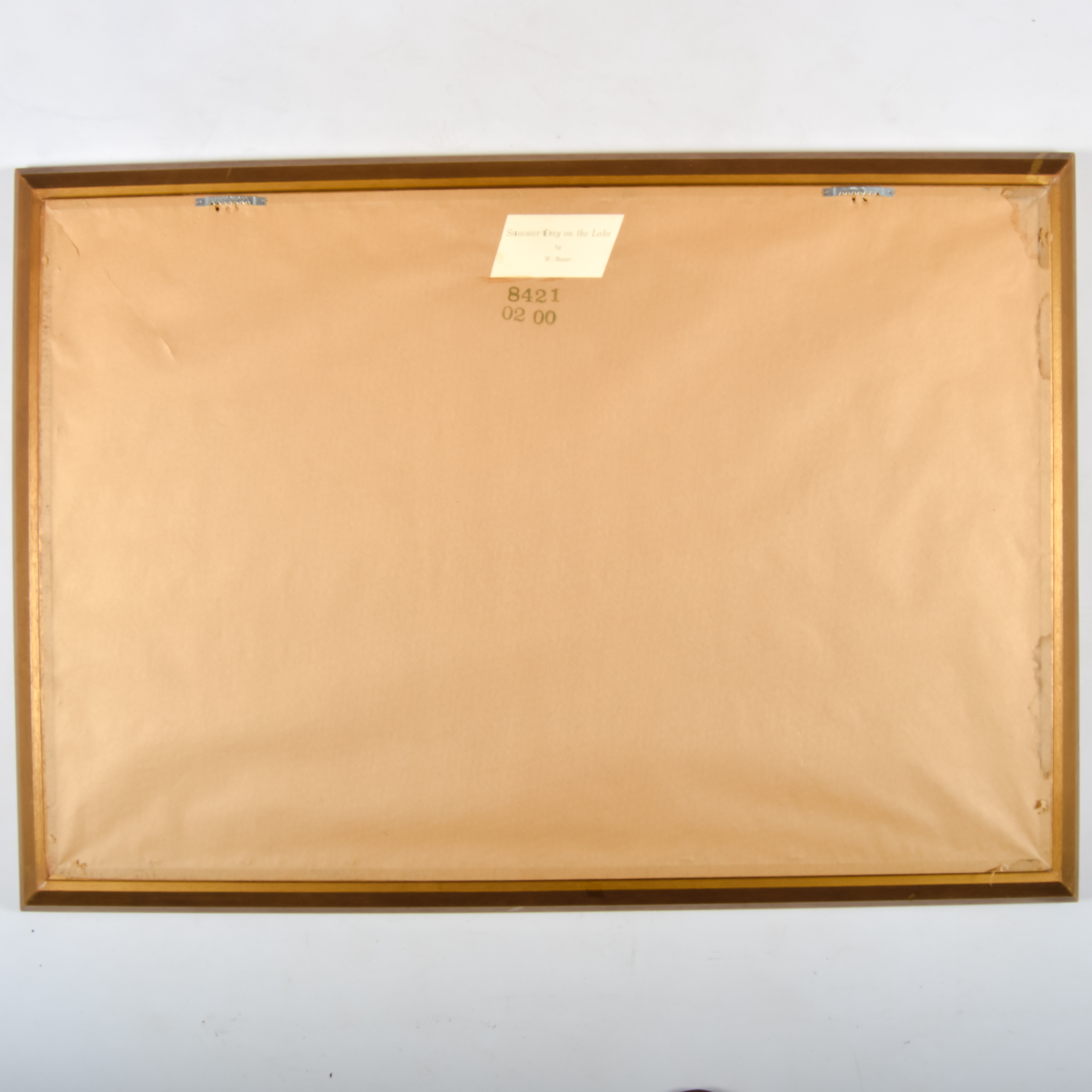 "Summer Day on the Lake" Original Oil on Board by Willi Bauer