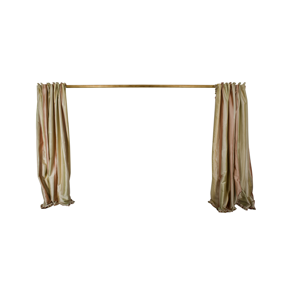 Old World Weavers "Rigato Seta" Silk Drapery Panels