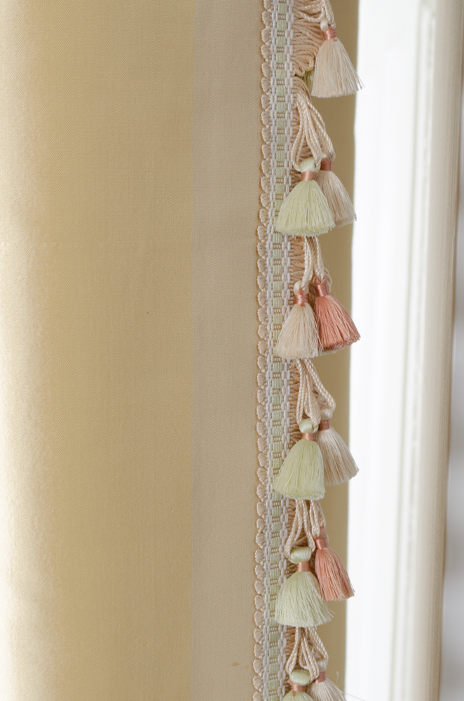 Old World Weavers "Rigato Seta" Silk Drapery Panels