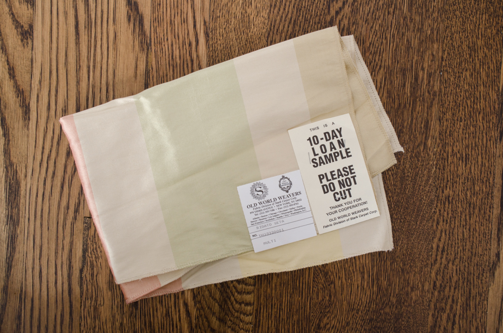 Old World Weavers "Rigato Seta" Silk Drapery Panels