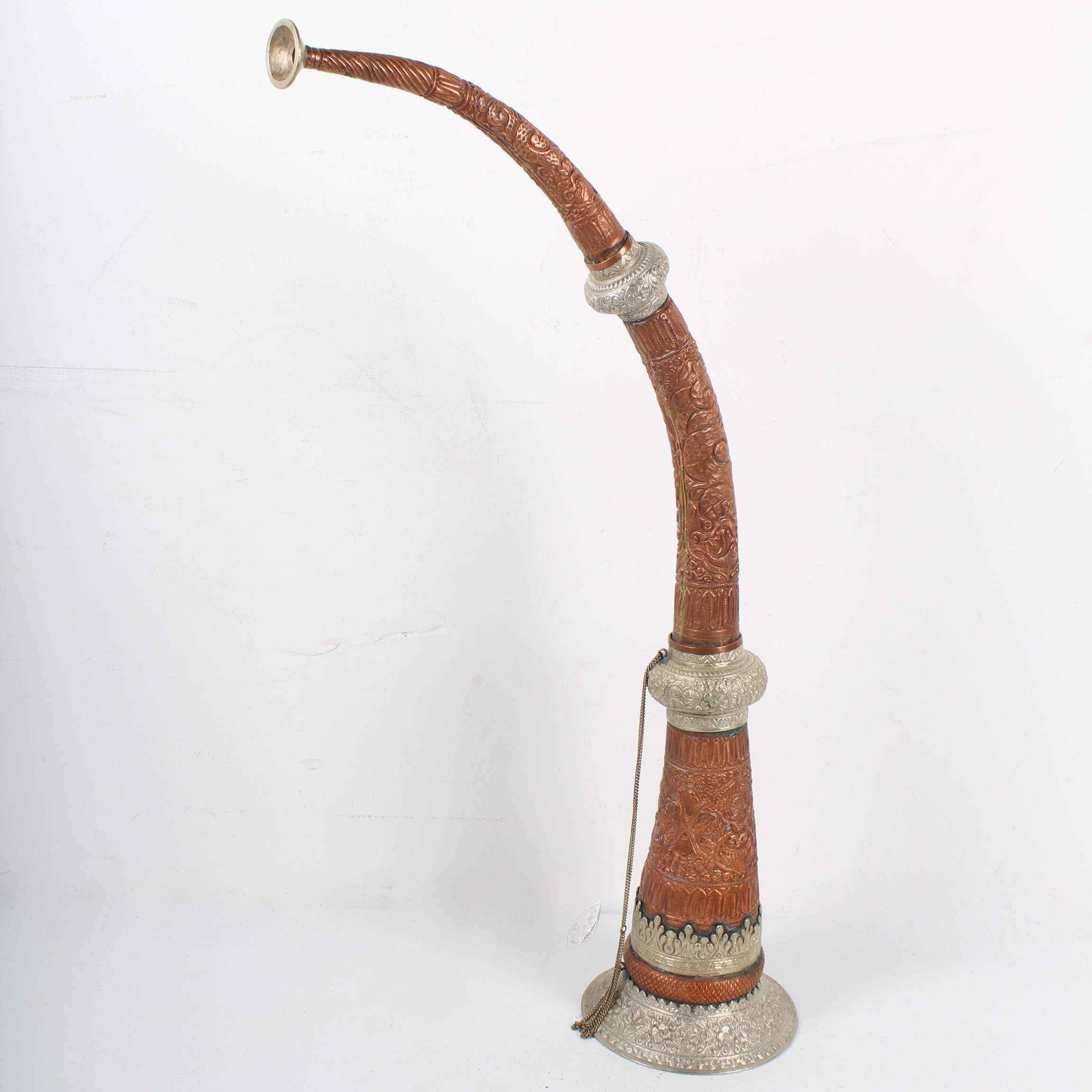 Curved Tibetan Copper Mountain Horn