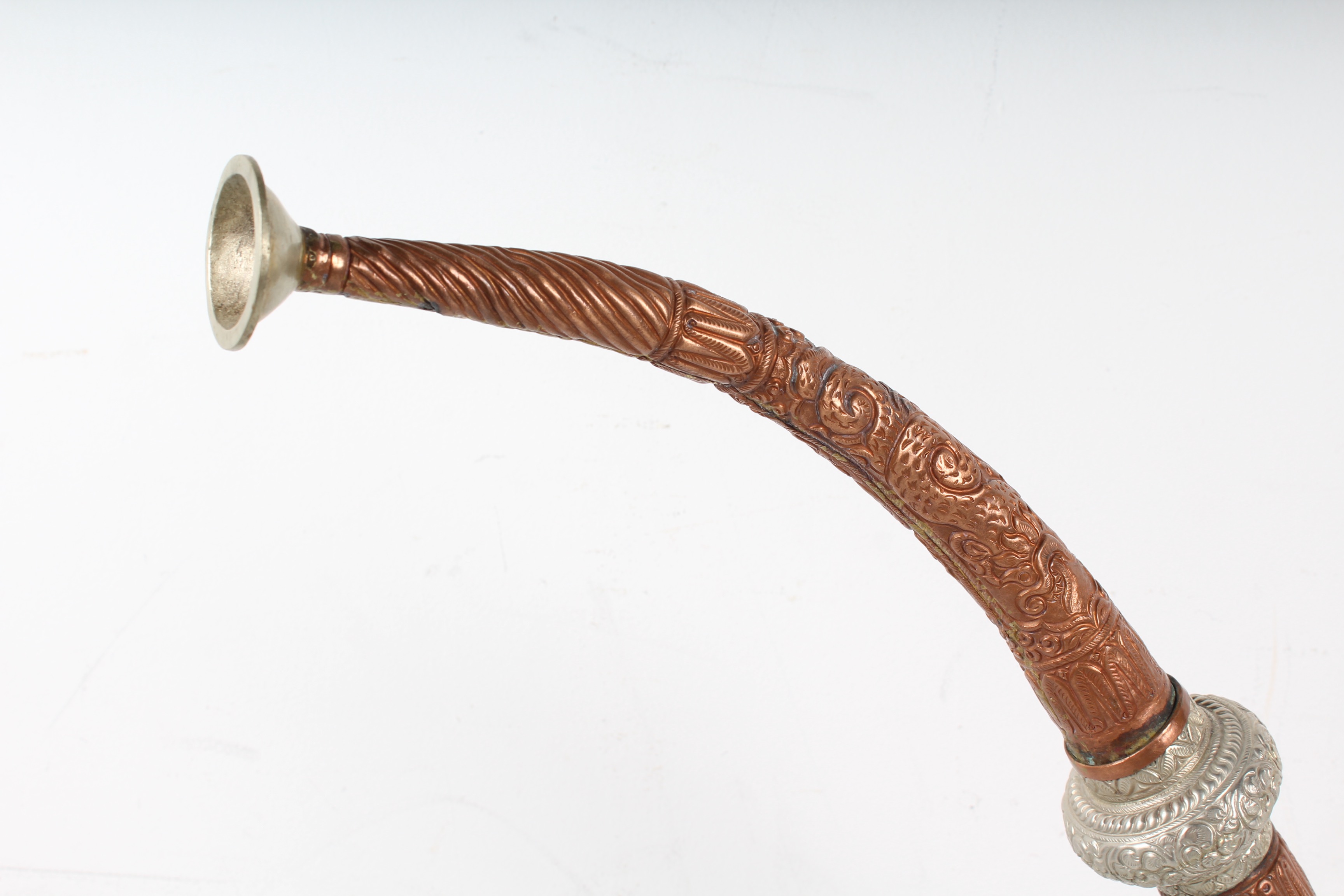 Curved Tibetan Copper Mountain Horn