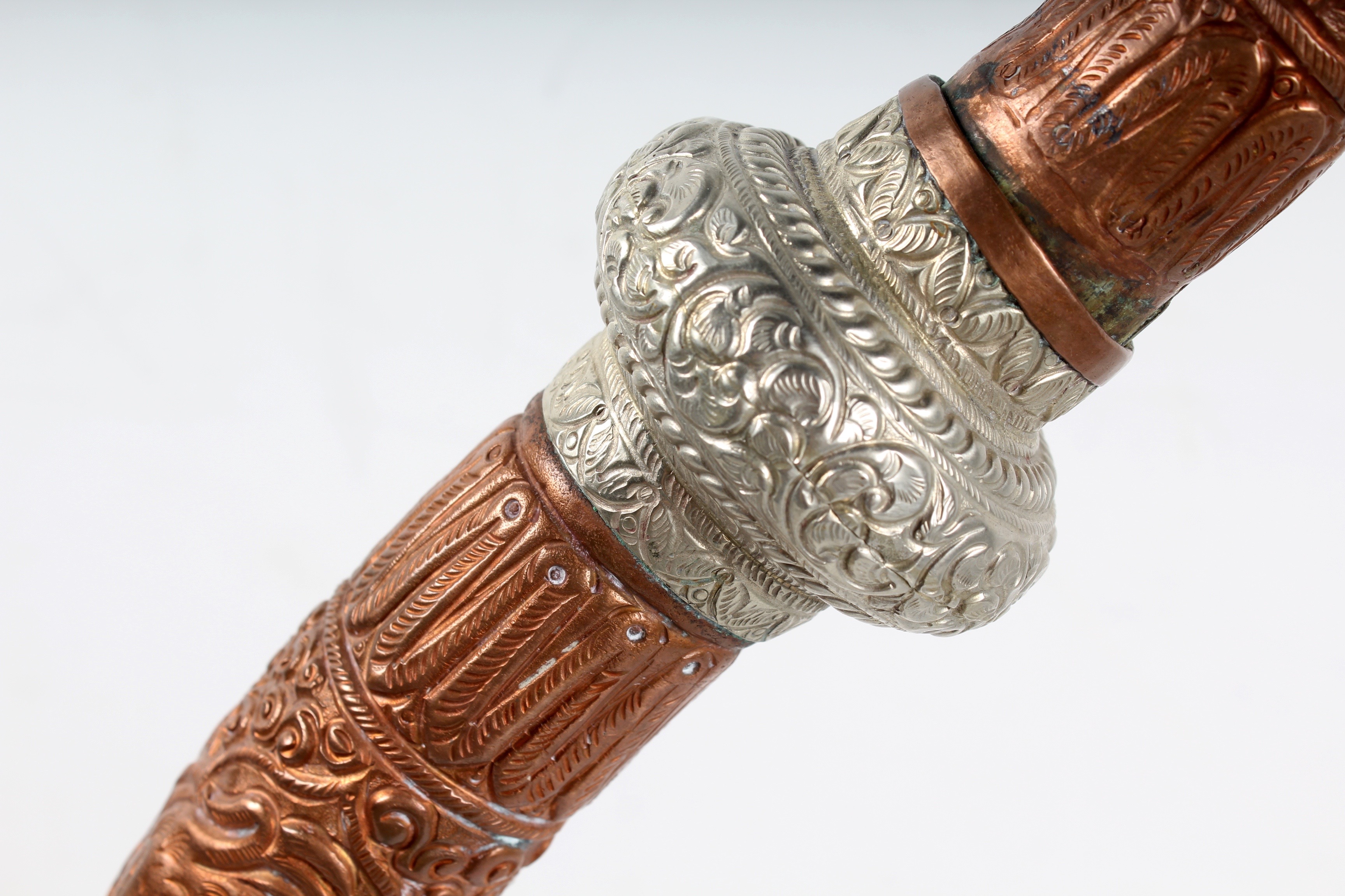 Curved Tibetan Copper Mountain Horn