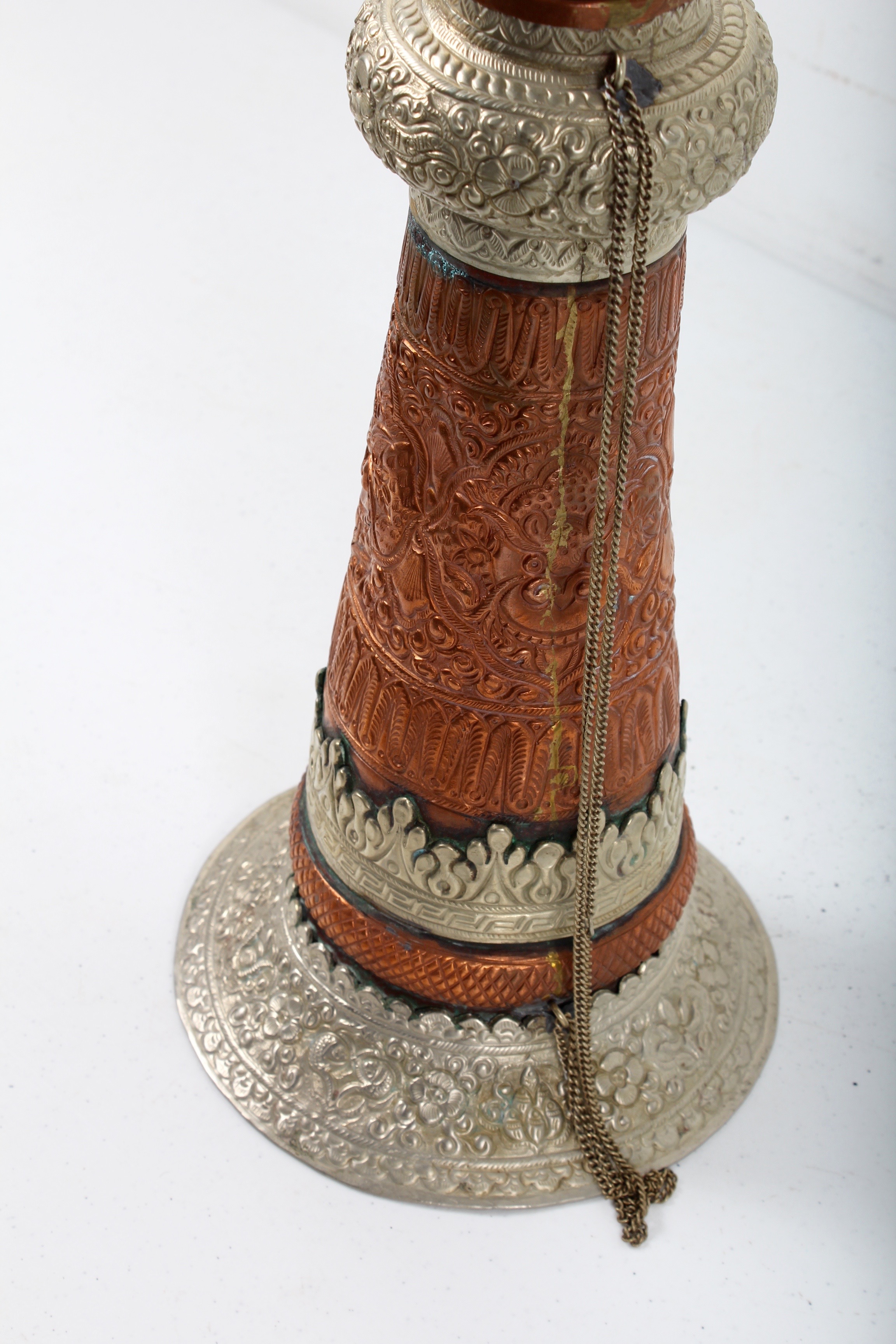 Curved Tibetan Copper Mountain Horn