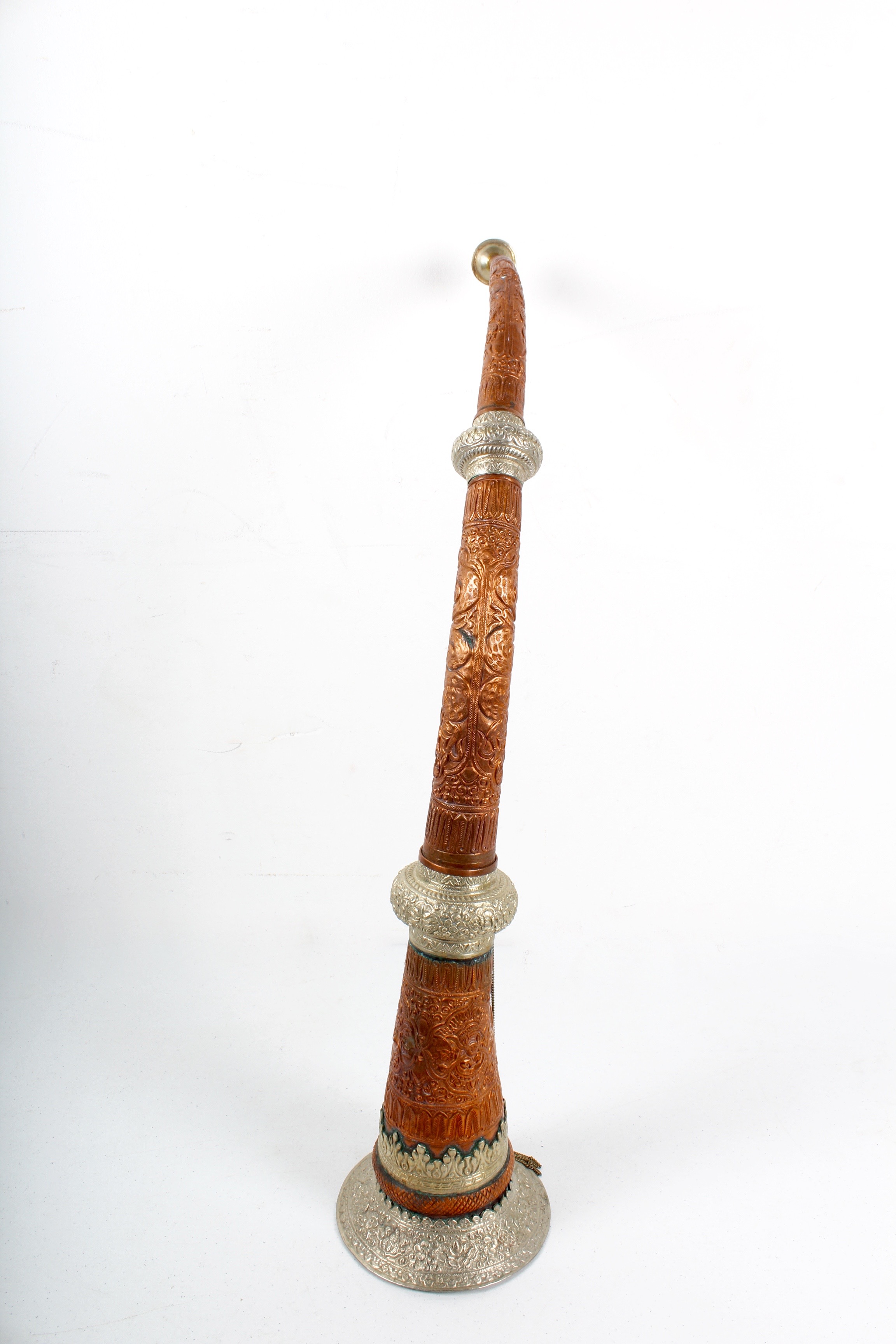 Curved Tibetan Copper Mountain Horn