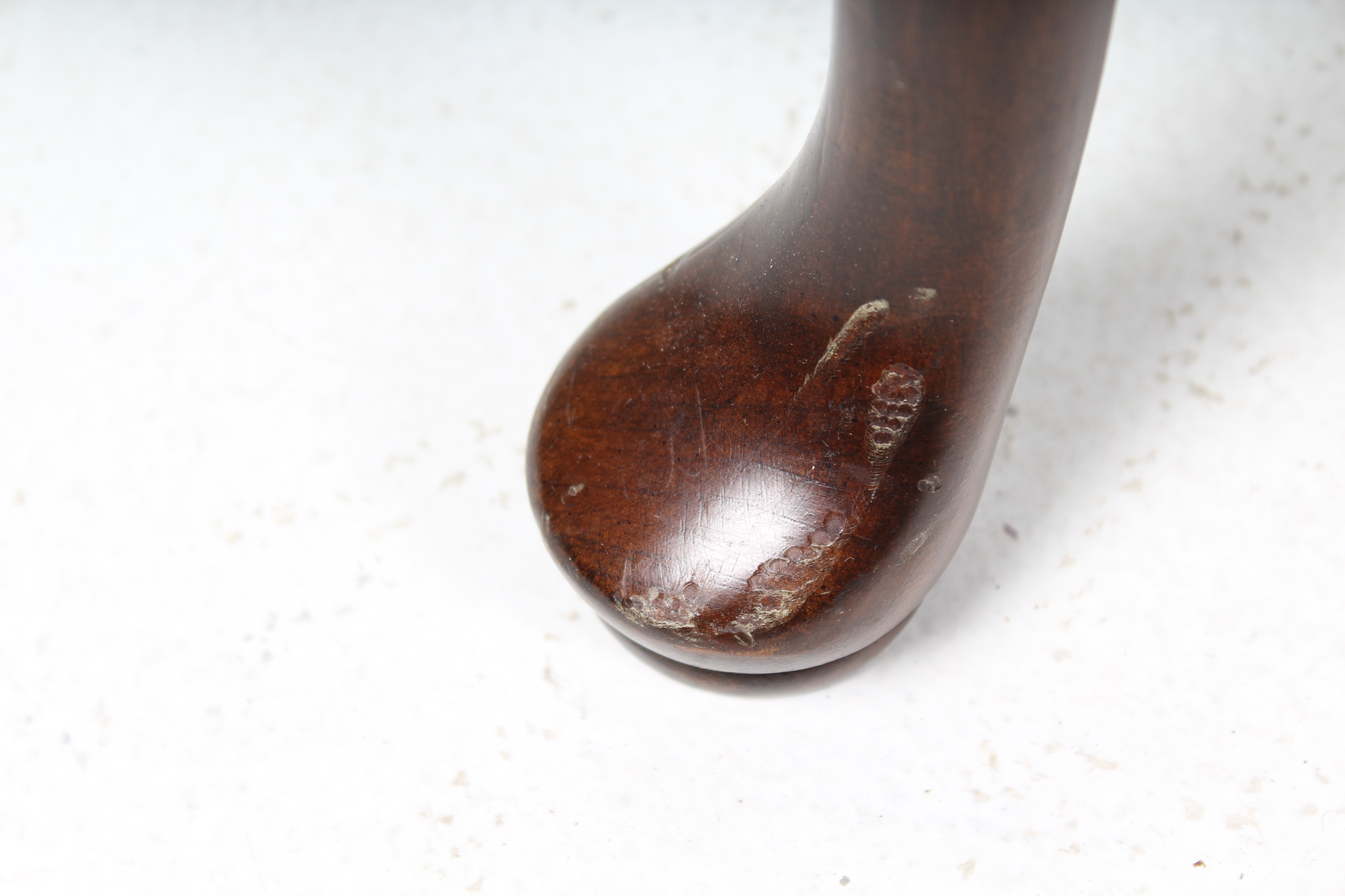 Queen Anne Style Desk with Brass Details by Harden and Chair