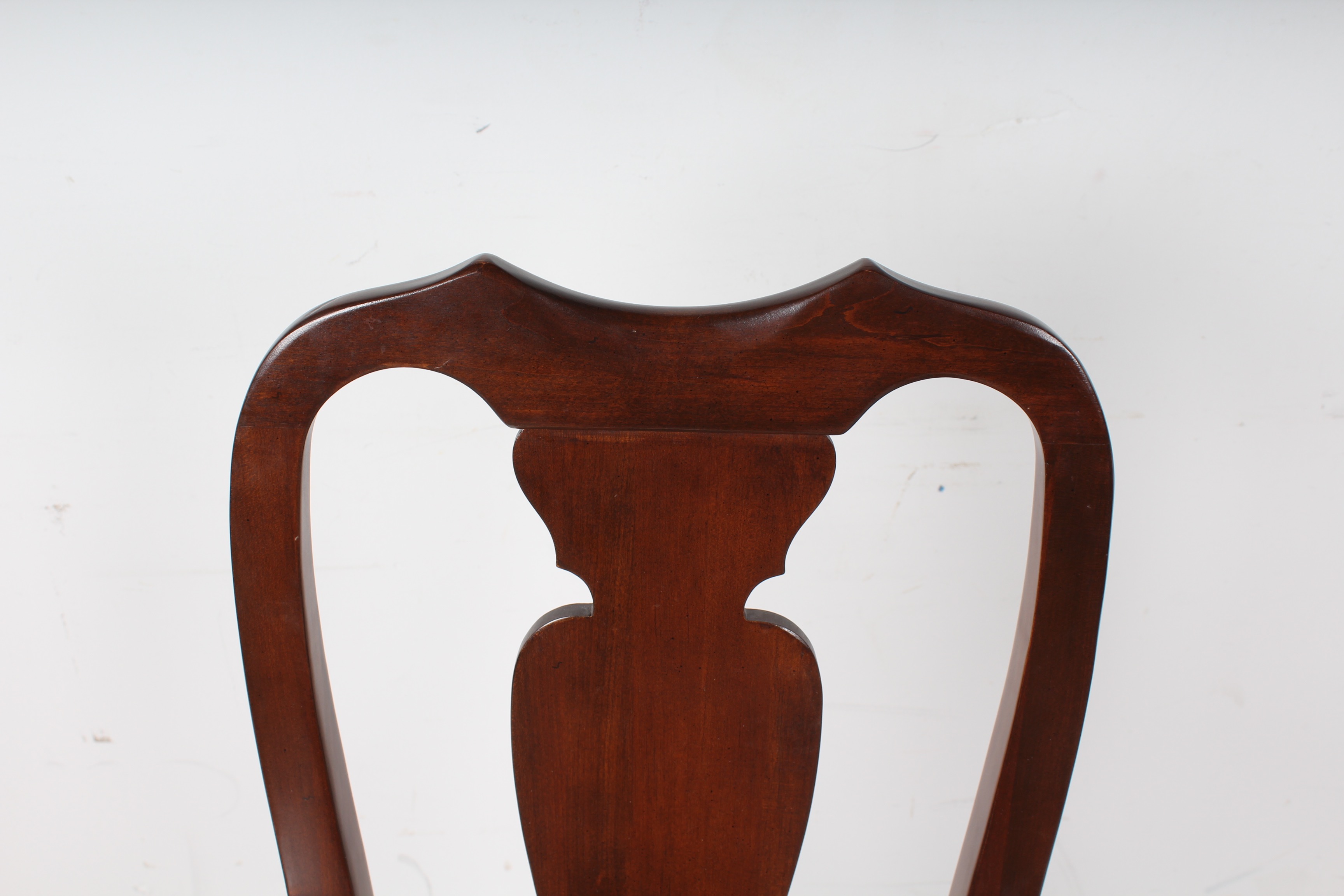 Queen Anne Style Desk with Brass Details by Harden and Chair