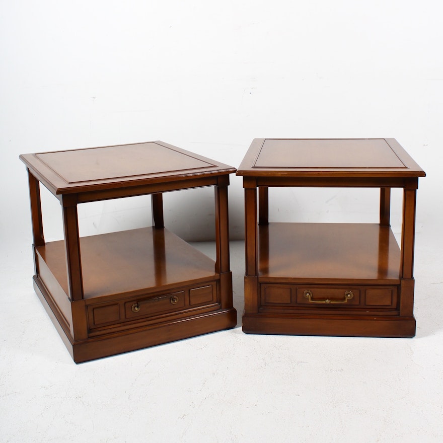 Pair of Vintage End Tables by Hekman