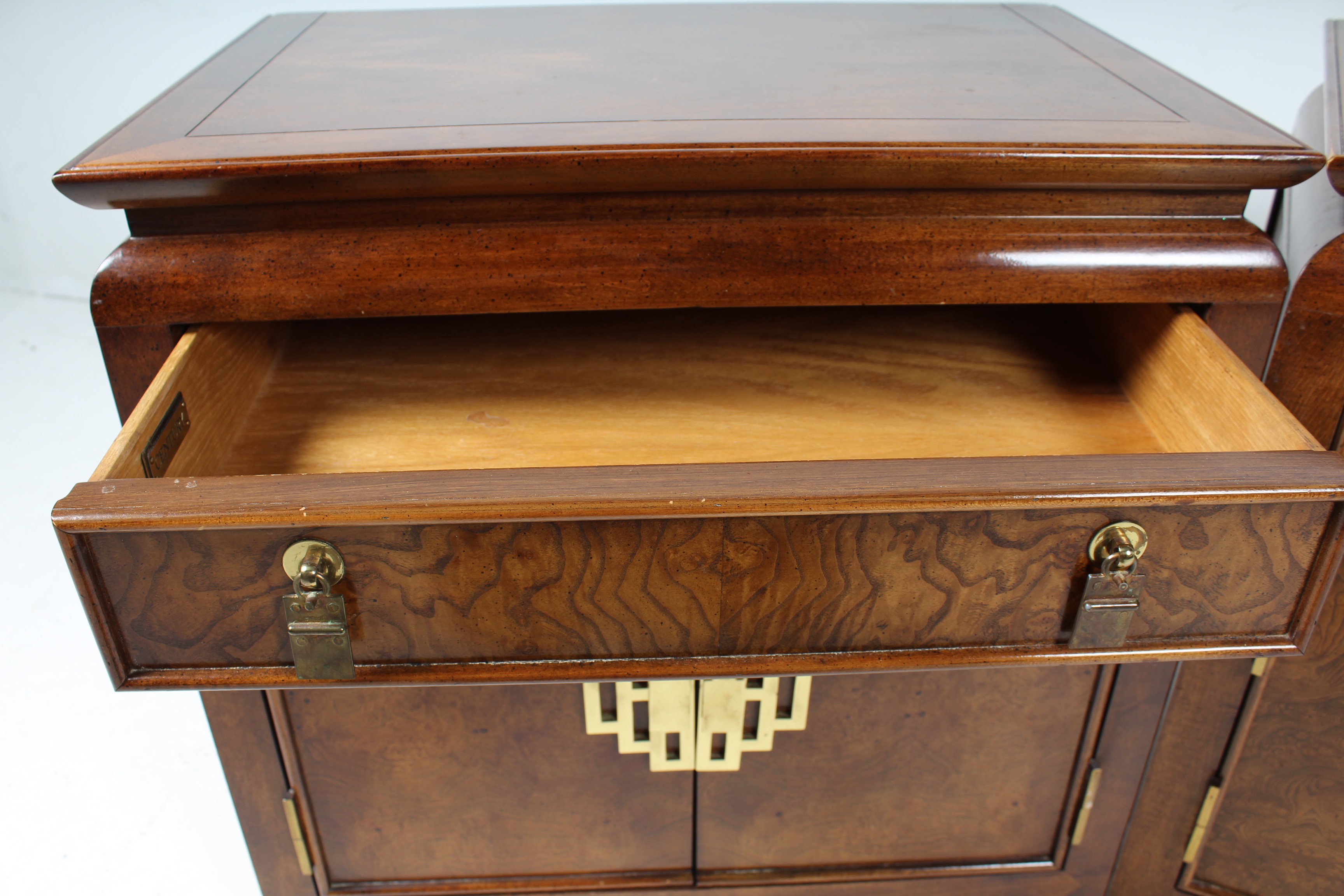 Set of Matching Vintage Asian Inspired Nightstands by Century