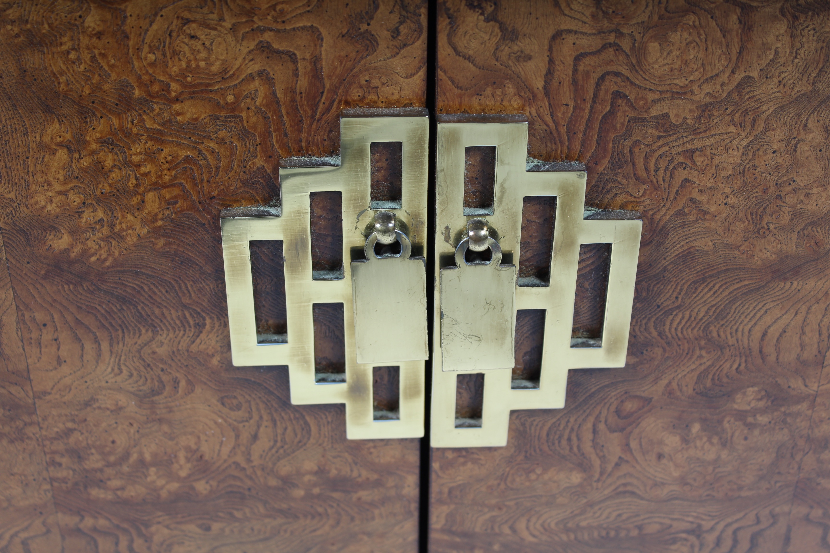 Set of Matching Vintage Asian Inspired Nightstands by Century