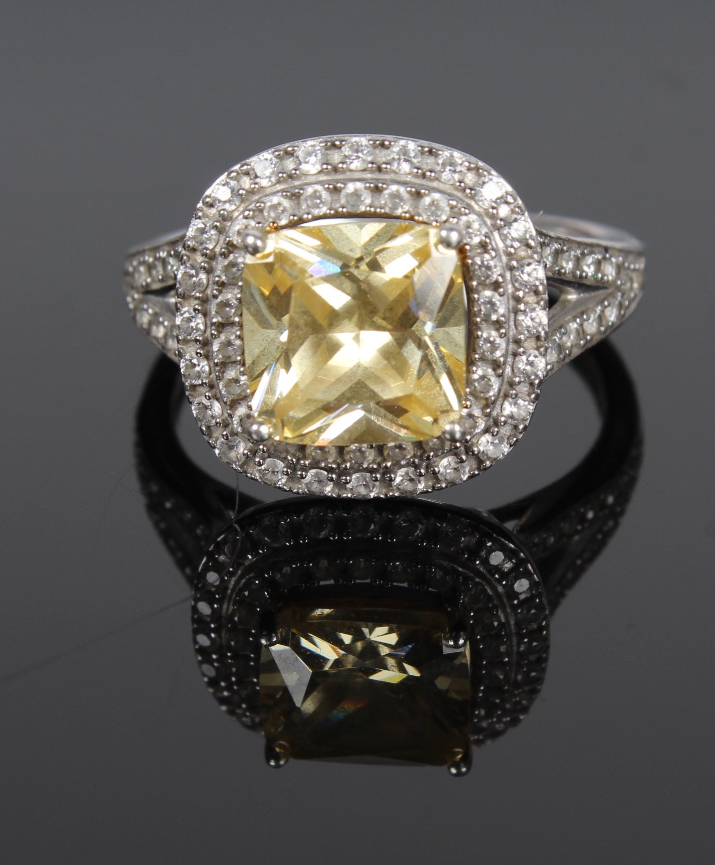 Trio of Sterling Silver Cocktail Rings