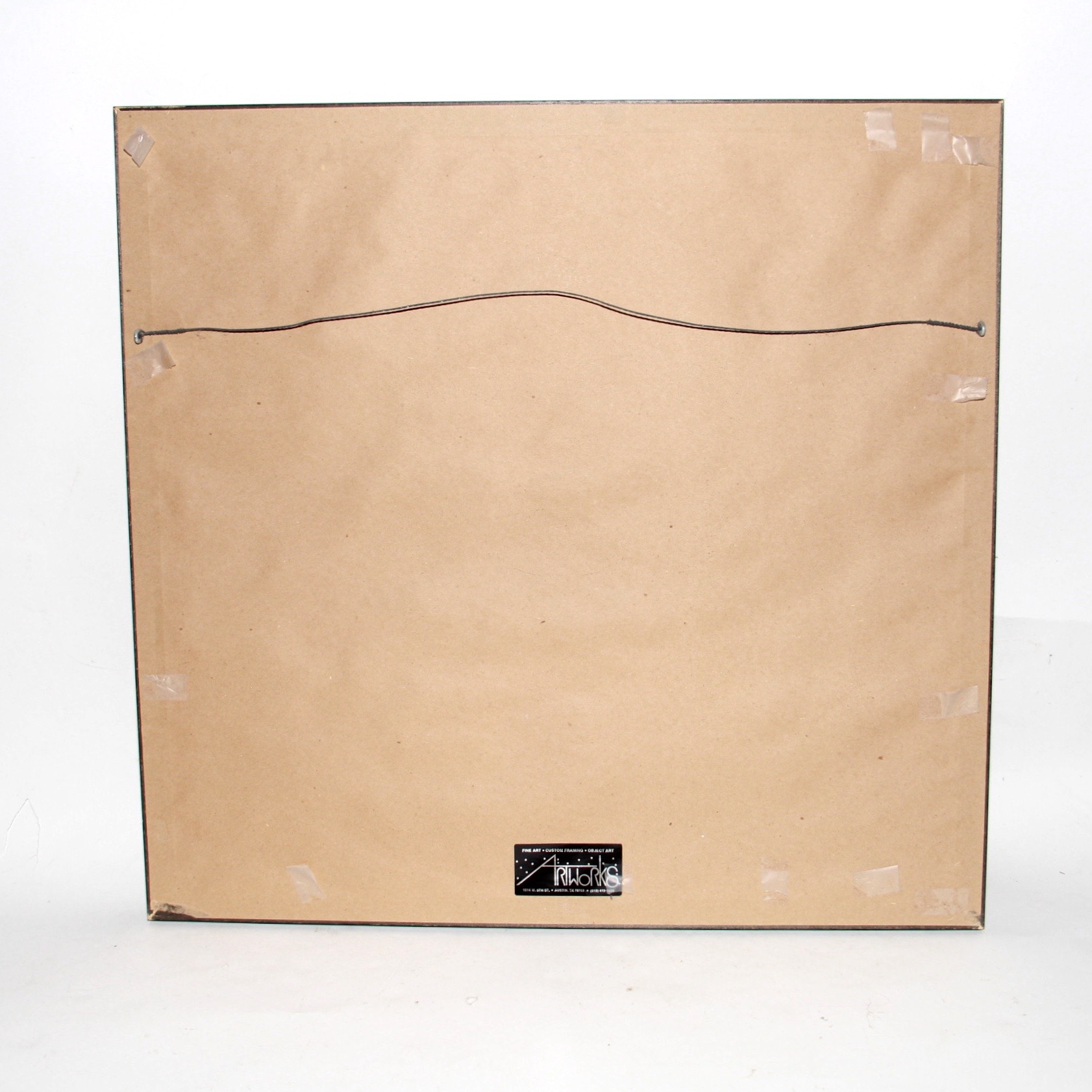 Framed Topographic Map of Texas