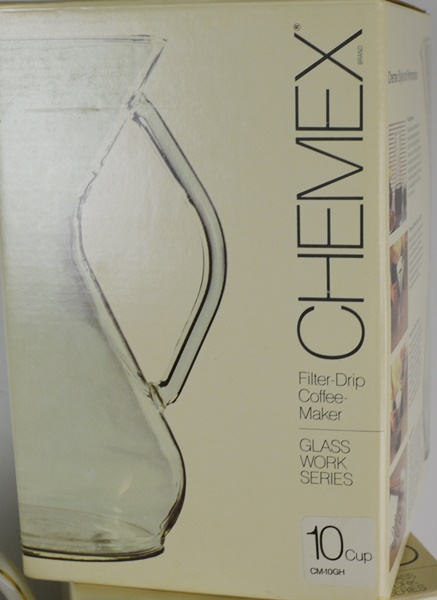 Three Chemex Filter Drip Coffee Maker and The Hall China Co Porcelain Percolater