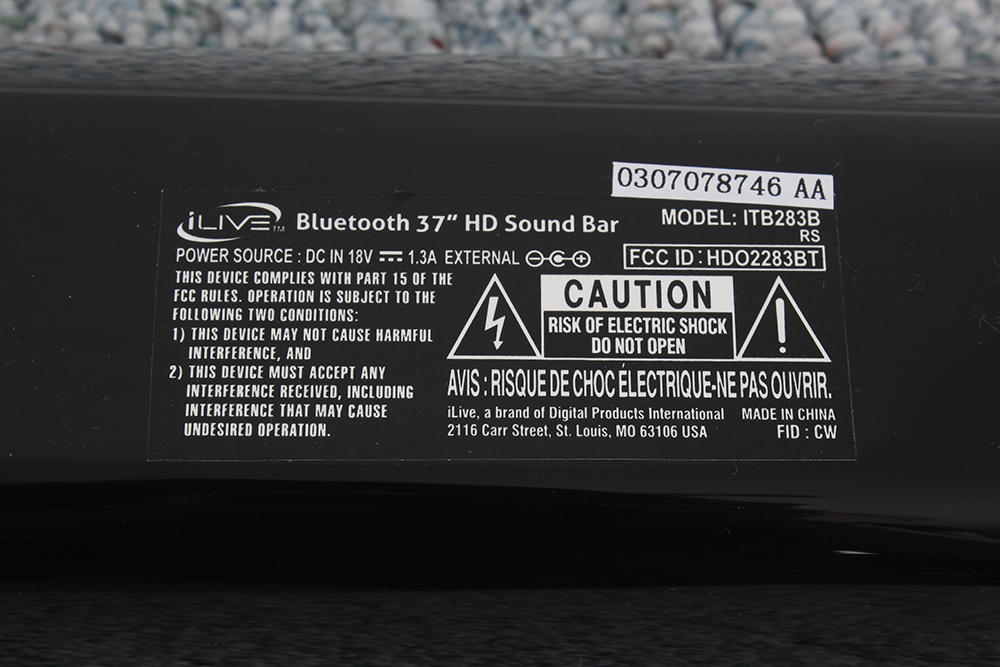 Sony DVD Player and iLive Bluetooth Sound Bar