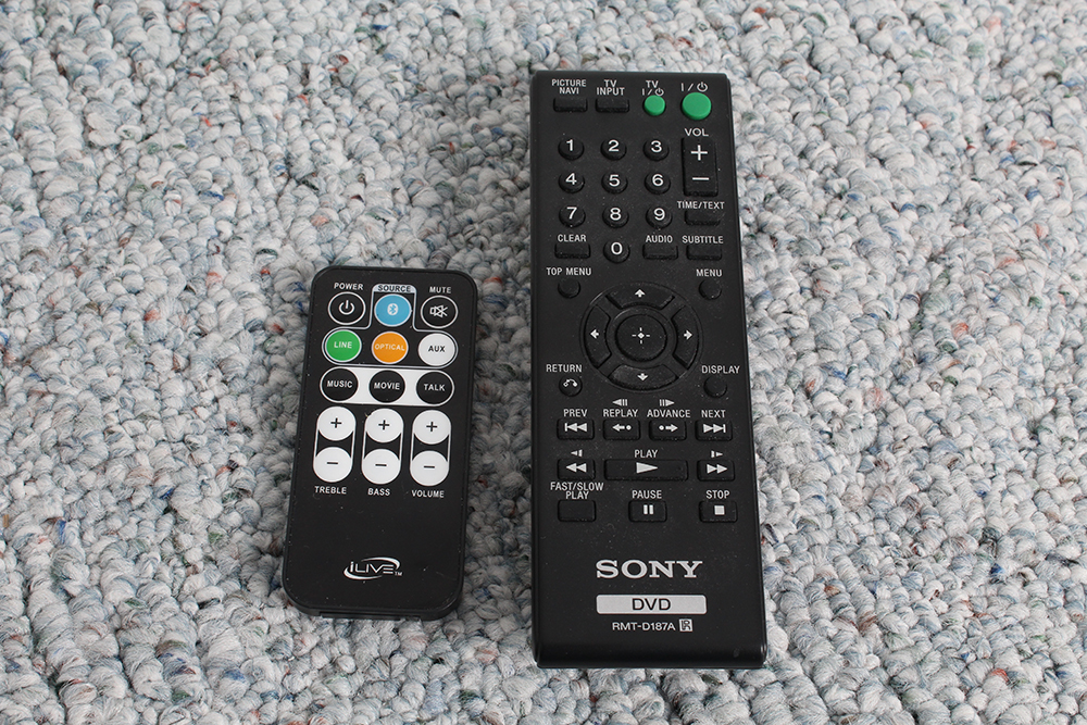 Sony DVD Player and iLive Bluetooth Sound Bar