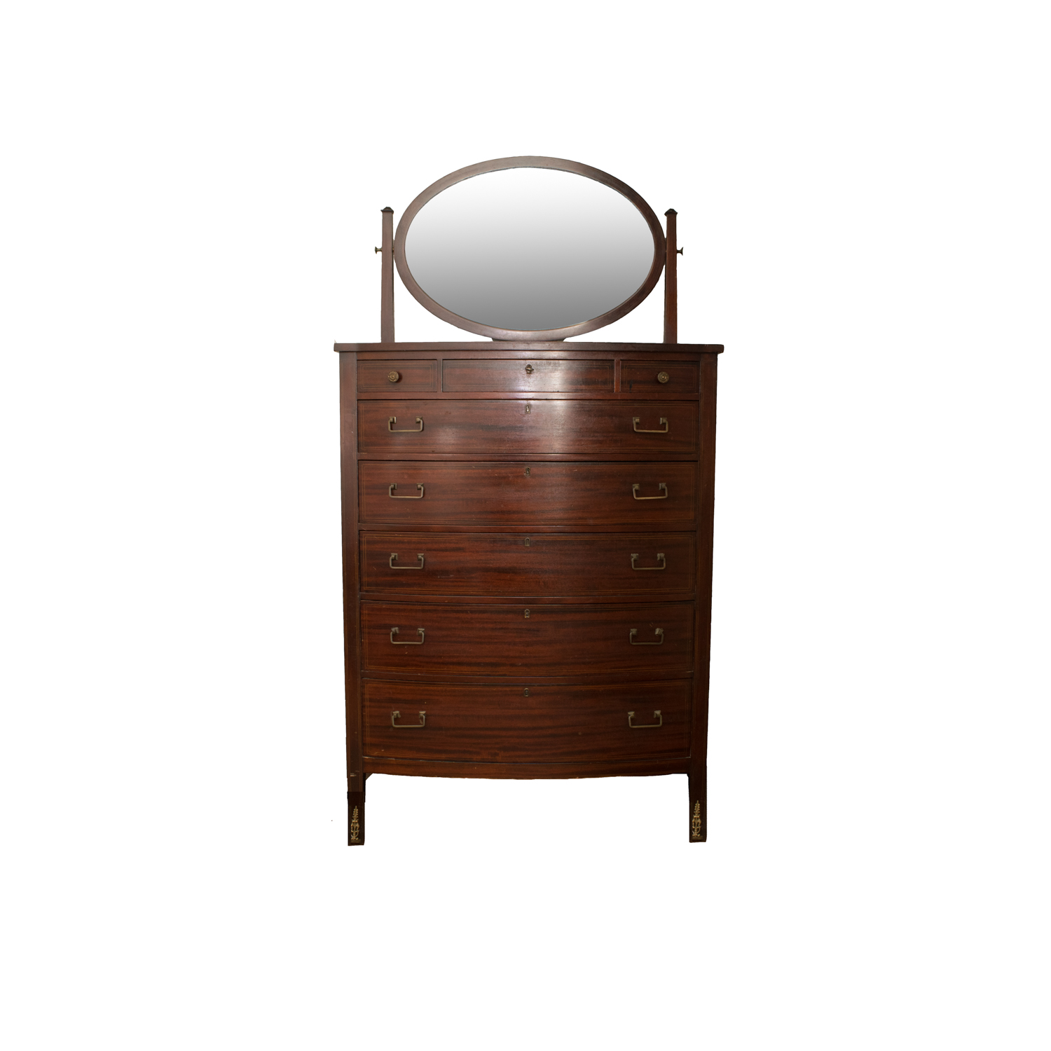 Robert Mitchell Mahogany Hepplewhite Style Chest of Drawers