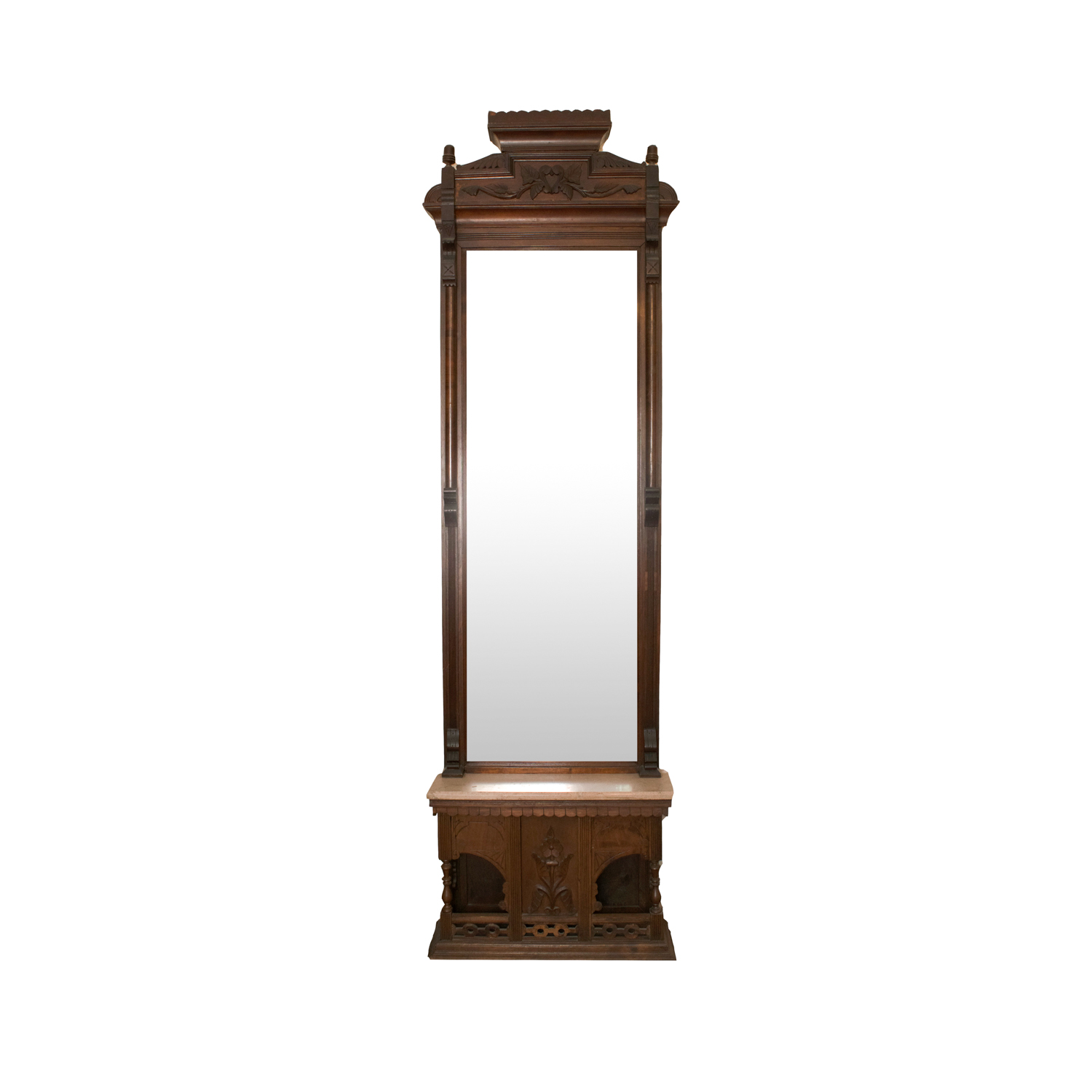 Eastlake Mahogany Pier Mirror Circa 1890's