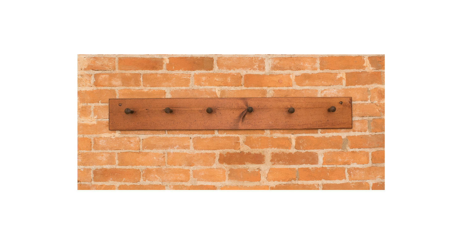 Pine Wall Mounted Peg Rack