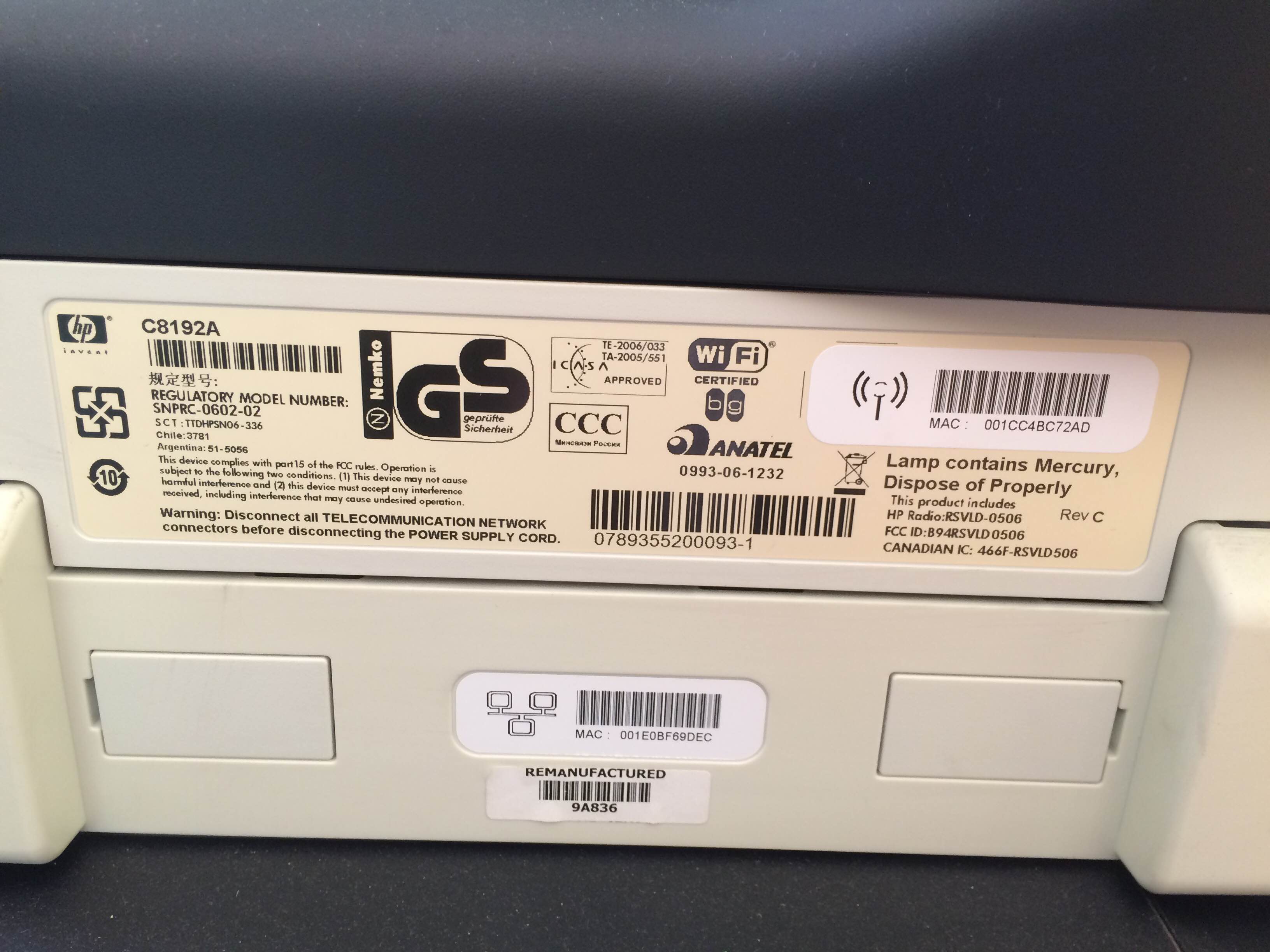 Remanufactured HP Office Jet Pro L7780 All-in-One Printer