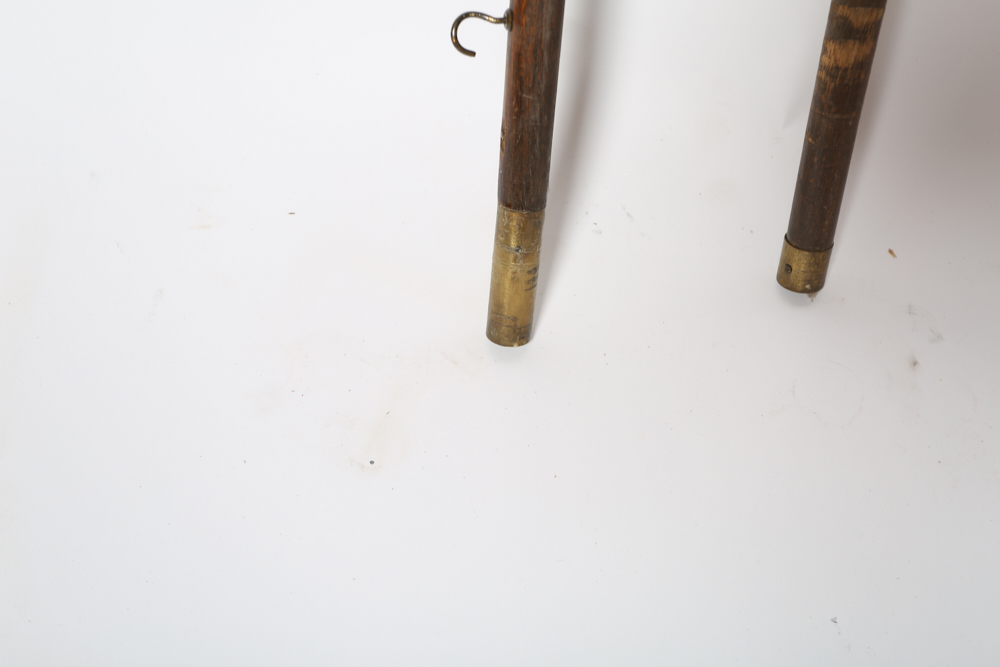 Vintage Cub Scout Flagpole with Brass Wolf Finial