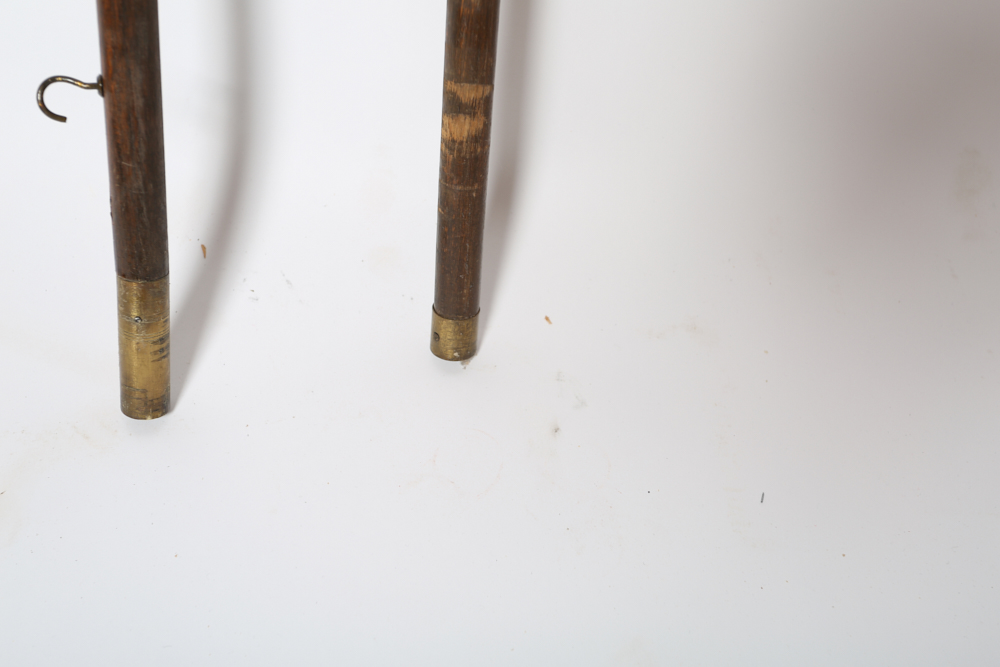 Vintage Cub Scout Flagpole with Brass Wolf Finial