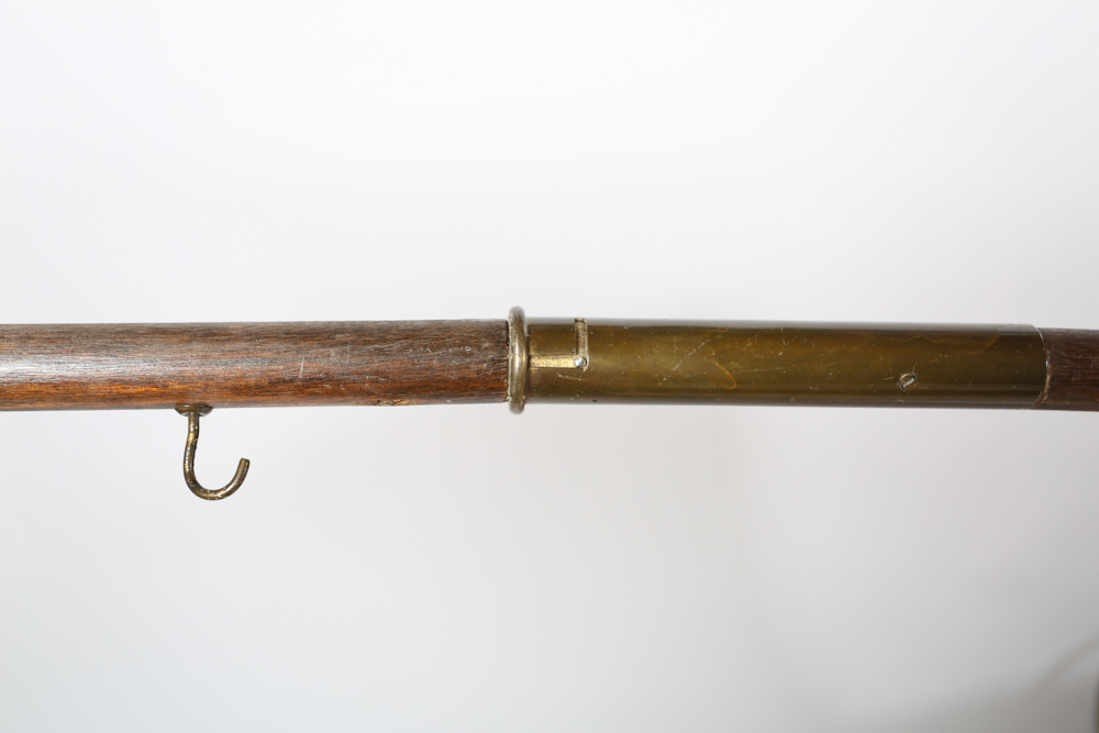 Vintage Cub Scout Flagpole with Brass Wolf Finial