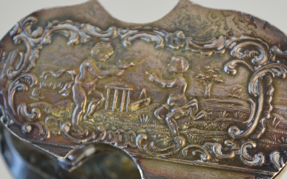 1896 Sterling Miniature Violin by Edwin Thompson Bryant