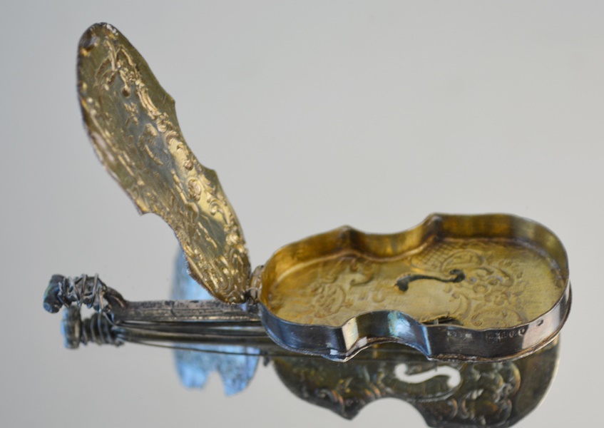 1896 Sterling Miniature Violin by Edwin Thompson Bryant